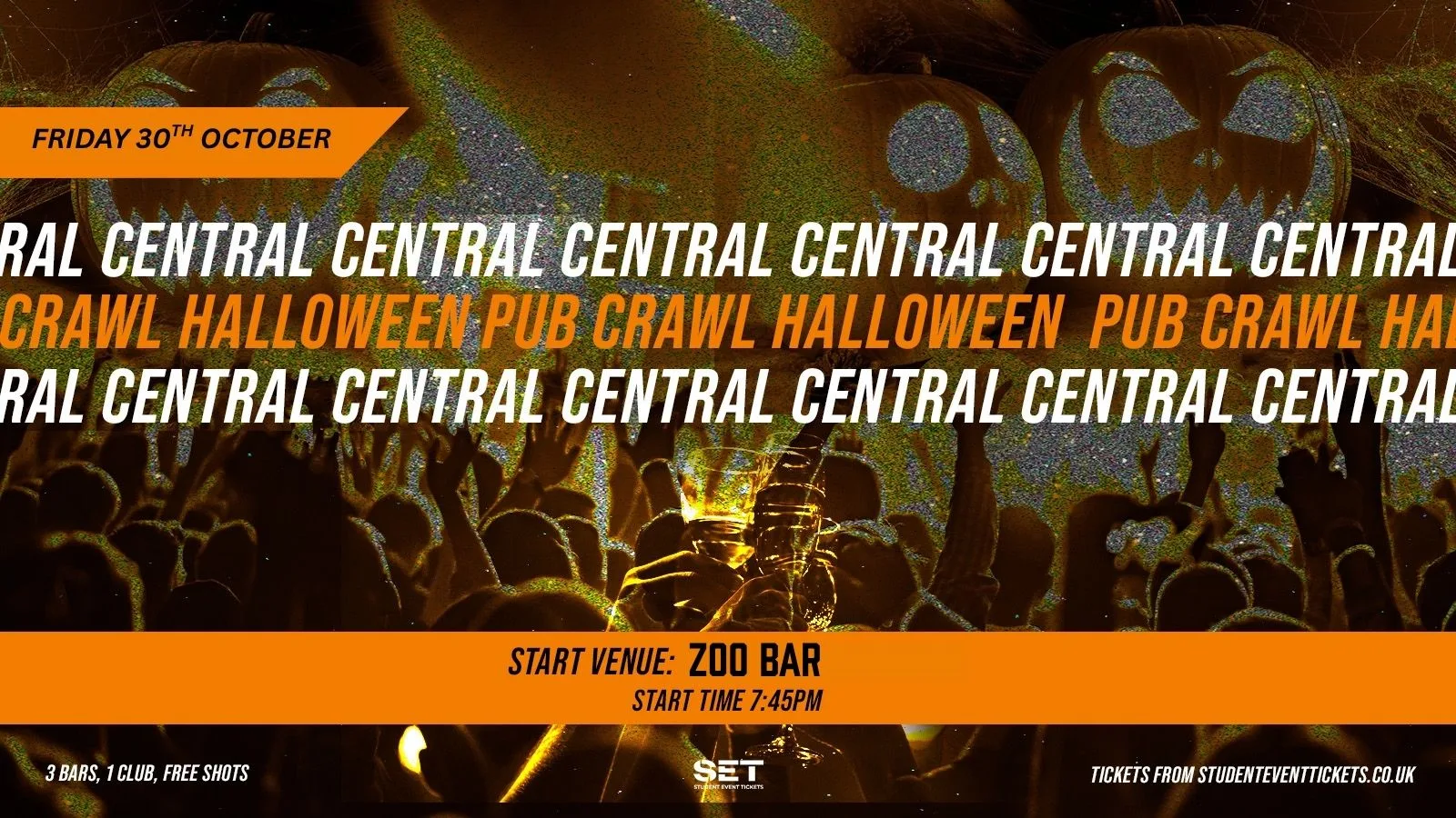 HALLOWEEN CENTRAL LONDON PUB CRAWL FRIDAY 30TH OCTOBER at Zoo Bar & Club