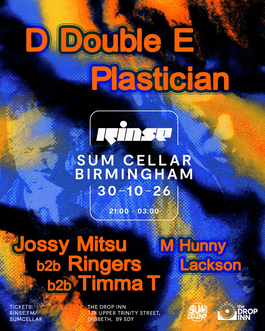 Rinse FM x Sum Cellar: Halloween w/ D Double E & Plastician