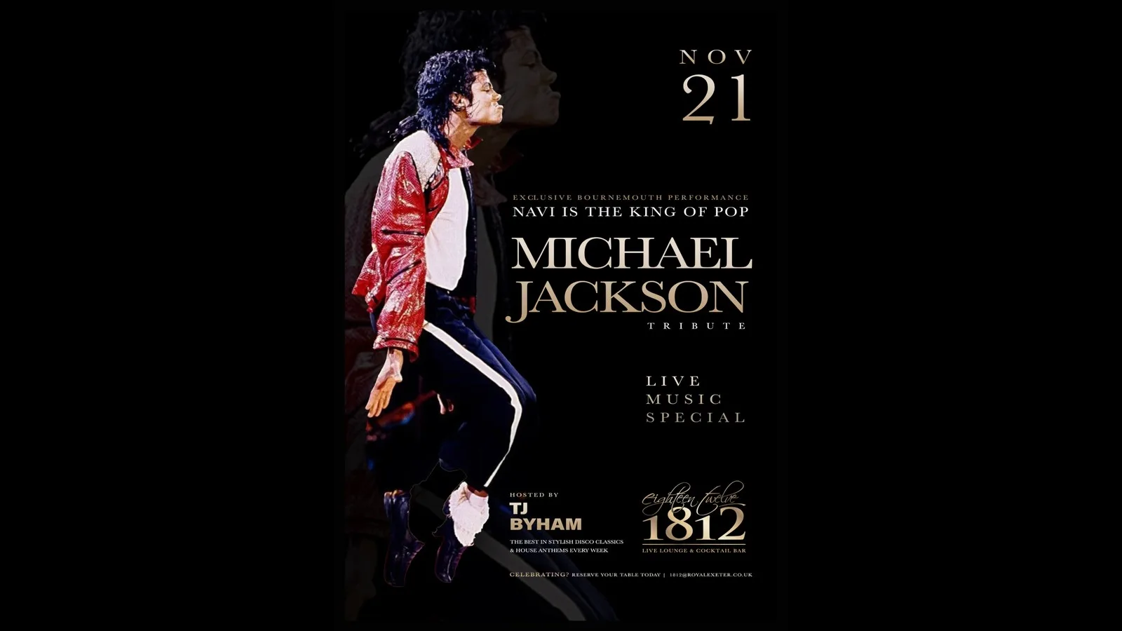 SATURDAYS with TJ Byham: NAVI - THE KING OF POP at 1812
