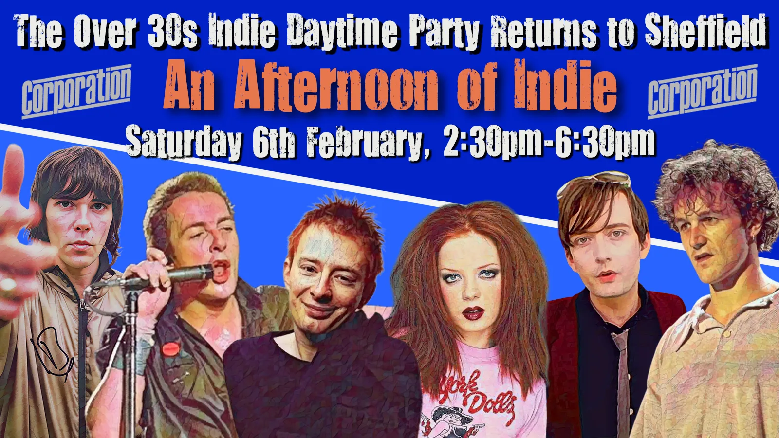 SHEFFIELD: An Afternoon of indie - Indie for the over 30s: 6th February, 2:30pm-6:30pm