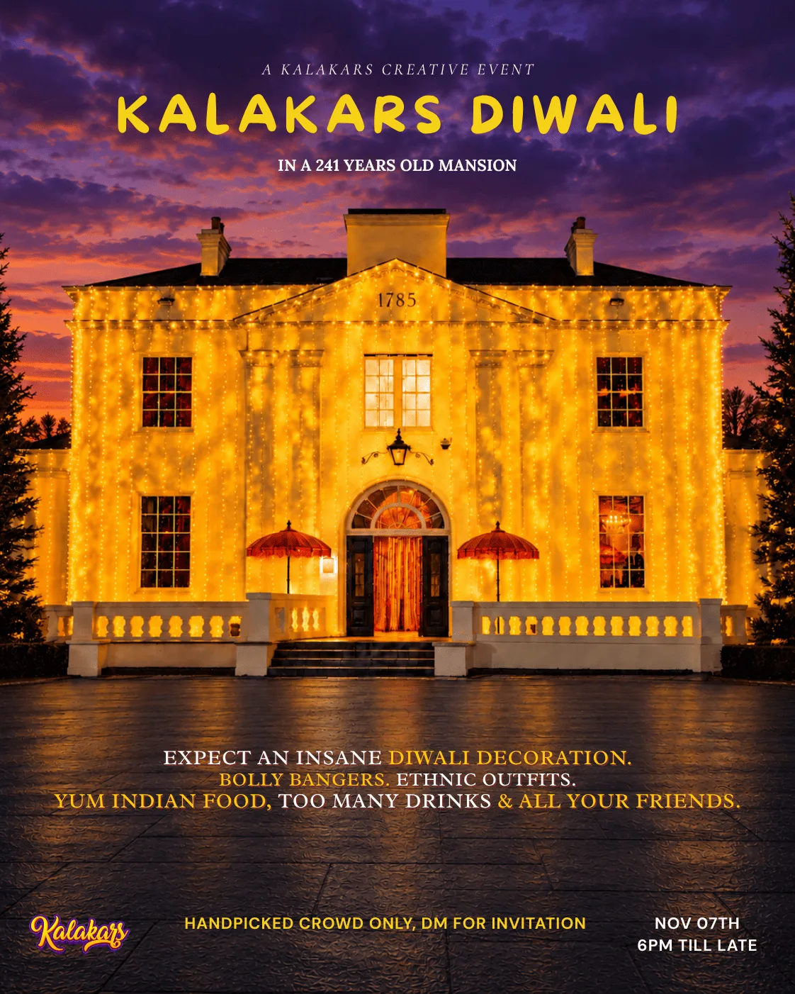 kalakars diwali at Belair House
