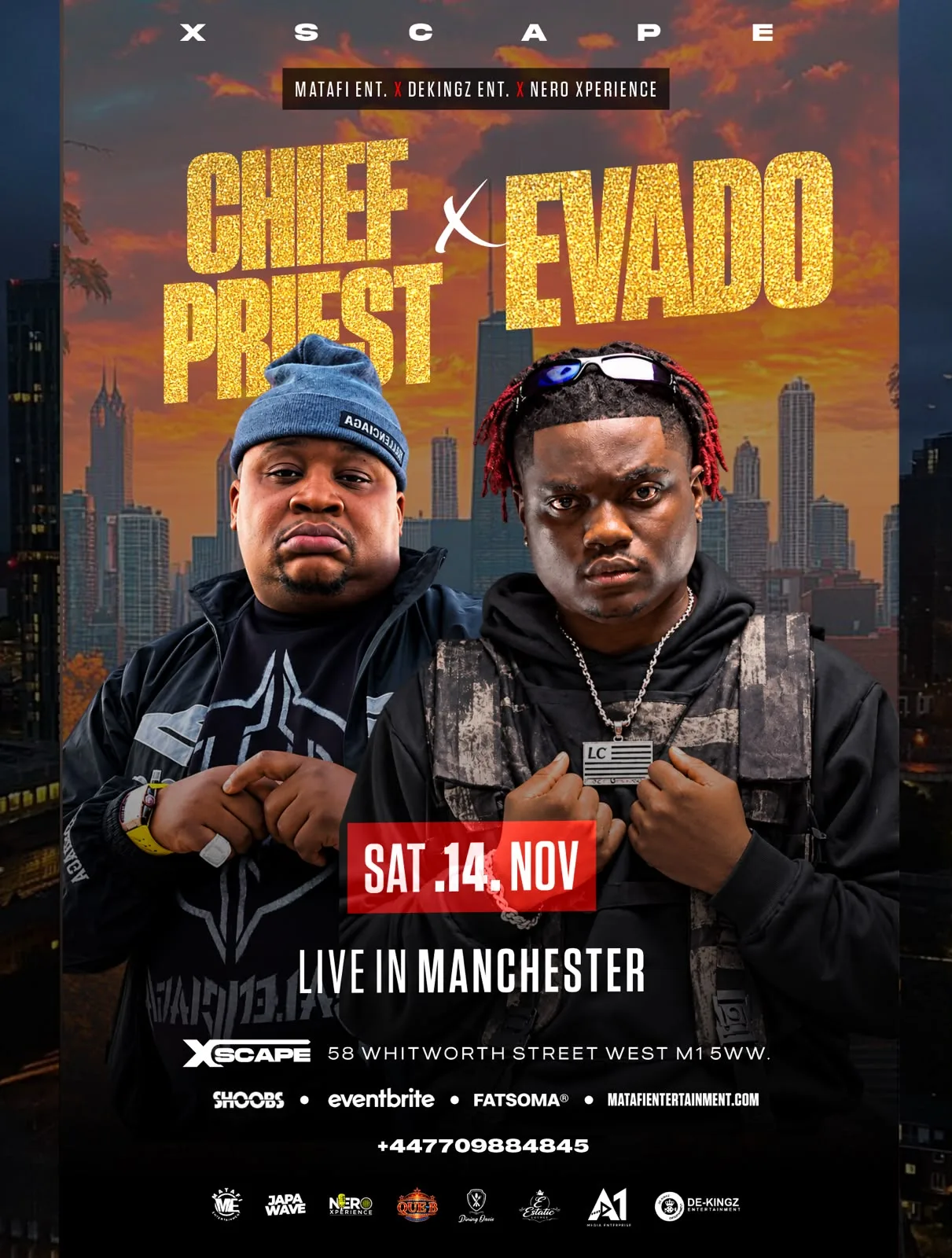 CHIEF PRIEST x EVADO Live In Manchester - Afrobeats/HipHop/Amapiano/RnB