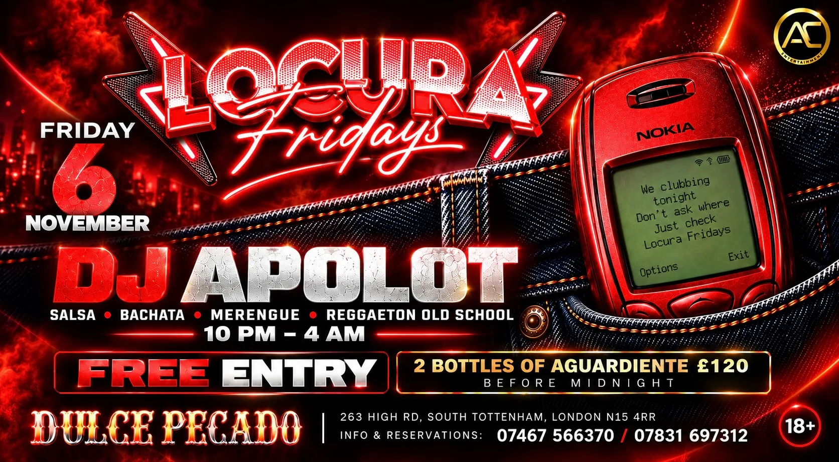 LOCURA FRIDAYS “BOILER EDITION” @DULCE PECADO NIGHTCLUB at Dulce Pecado Nightclub