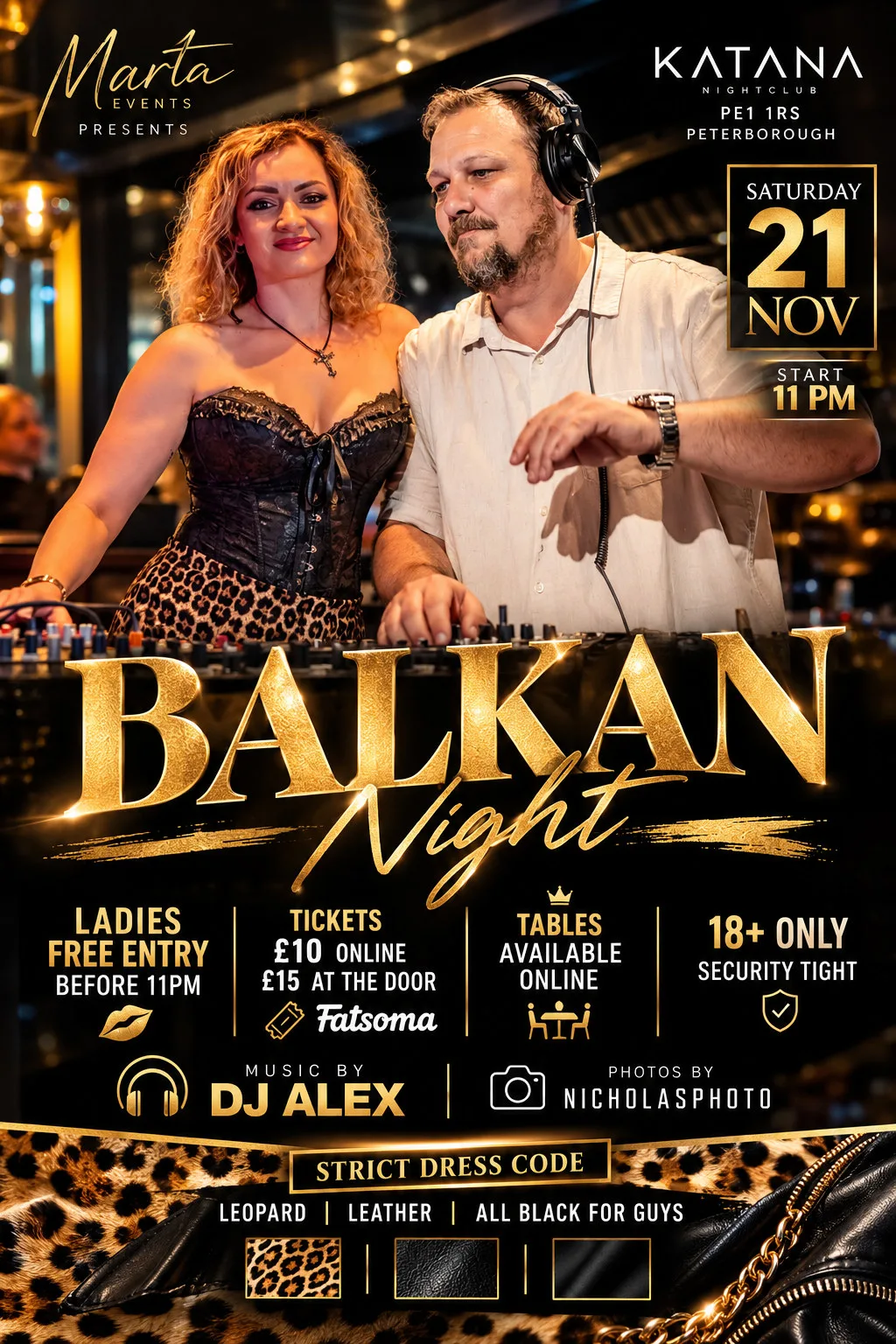 Balkan Night @Katana at Katana Peterborough