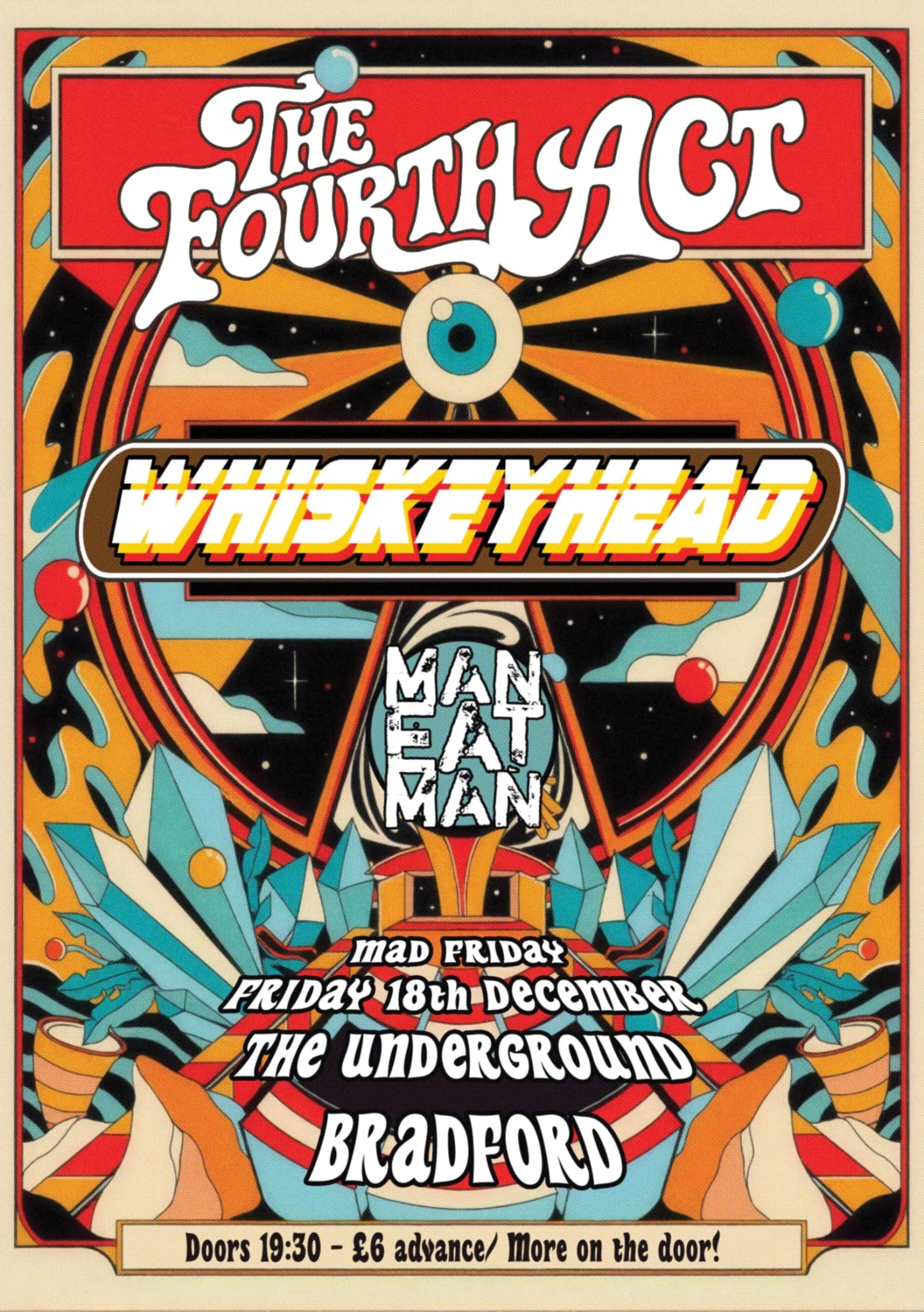 Mad Friday w/ The Fourth Act // Whiskeyhead // Man Eat Man
