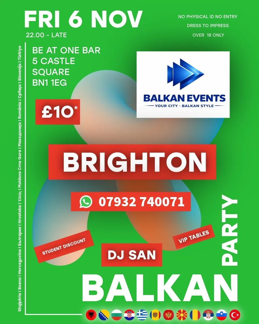 BALKAN Party BRIGHTON — Harvest & Beats at Be At One - Brighton