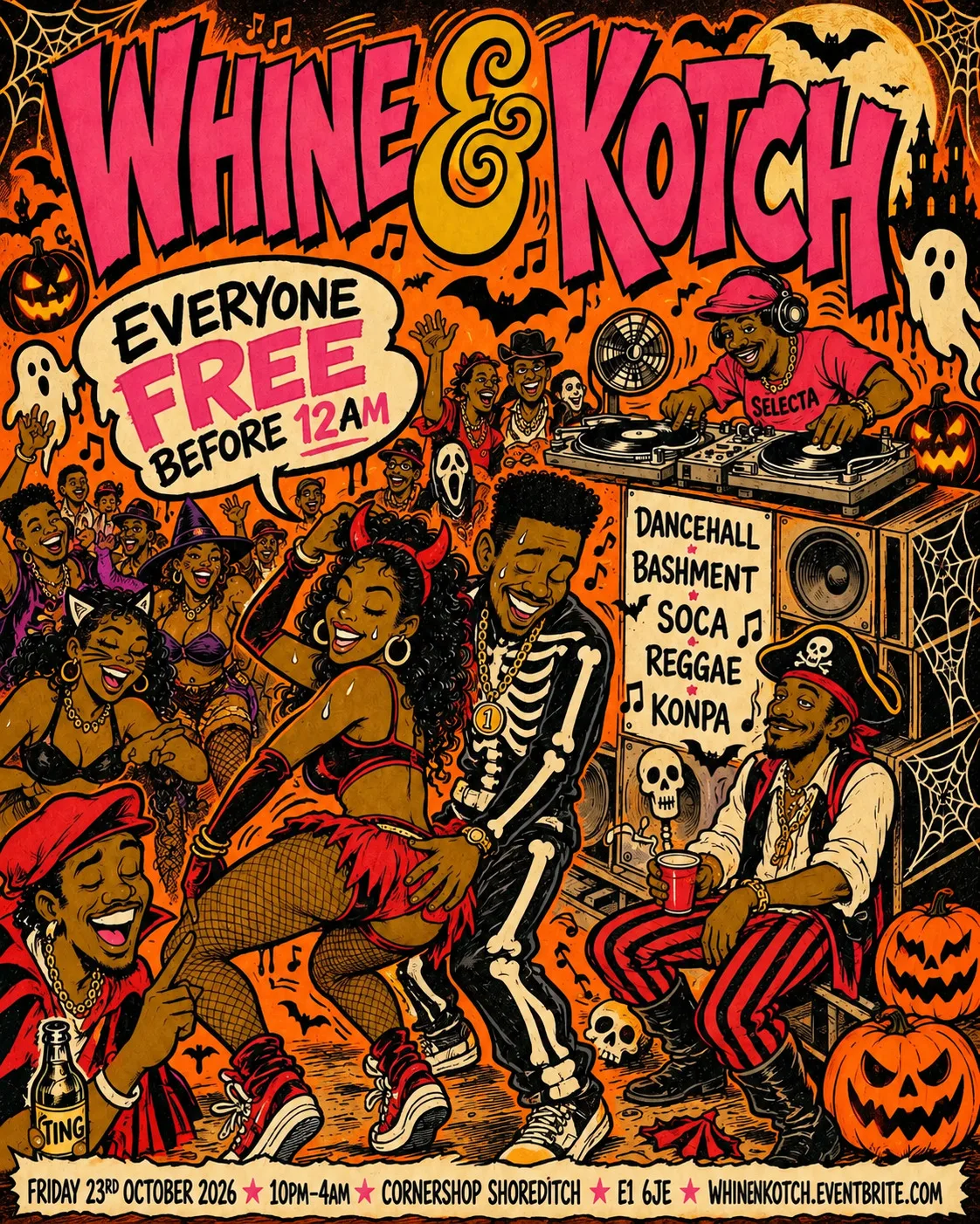 WHINE & KOTCH | Dancehall Bashment Soca Reggae & Konpa at The Cornershop Bar