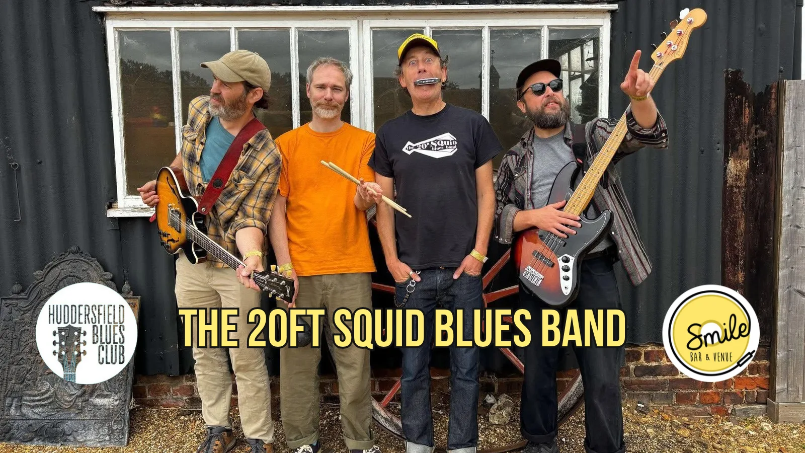 Huddersfield Blues Club Presents The 20ft Squid Blues Band at Smile Bar and Venue
