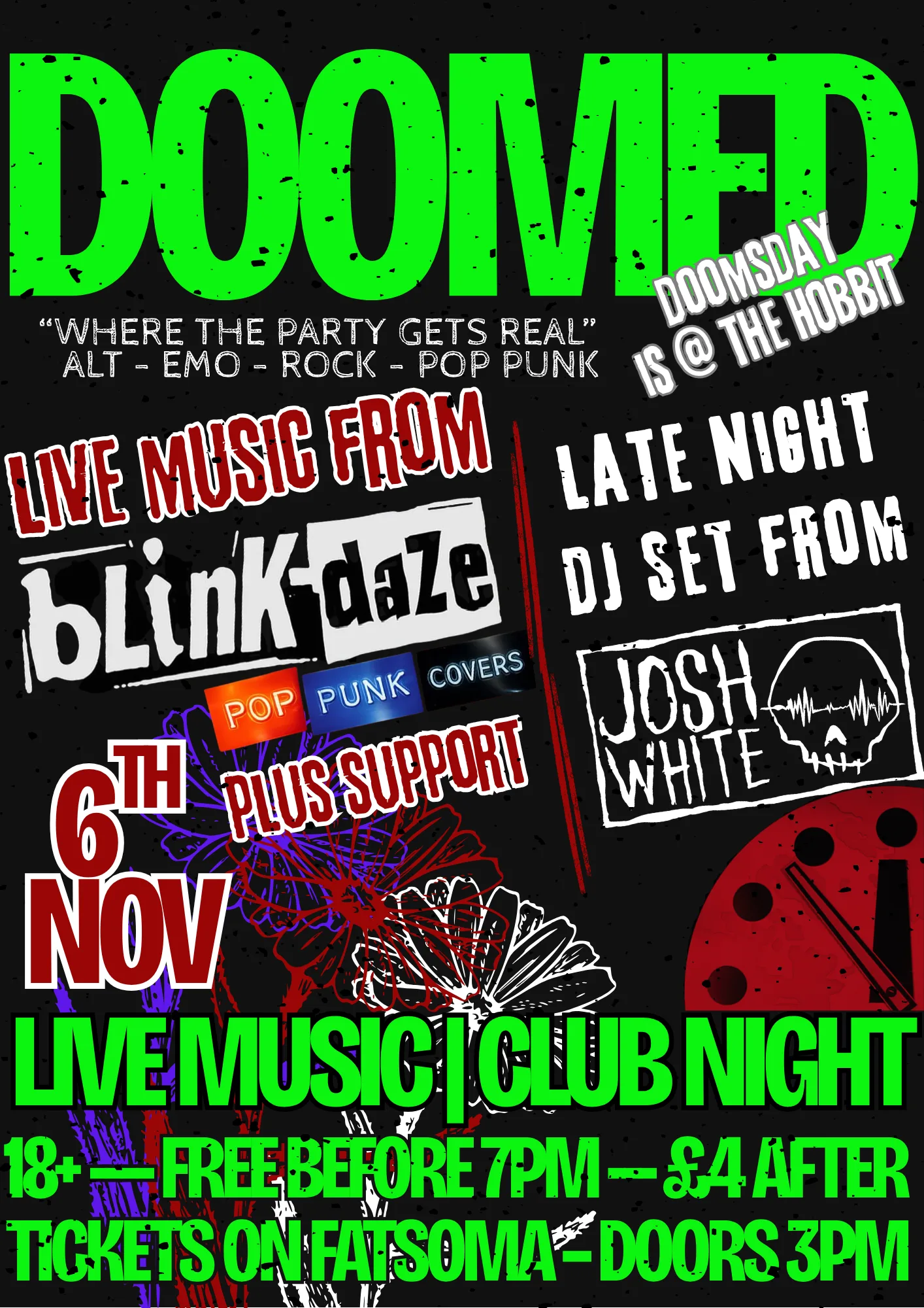 DOOMED - POP PUNK TAKEOVER at The Hobbit Pub