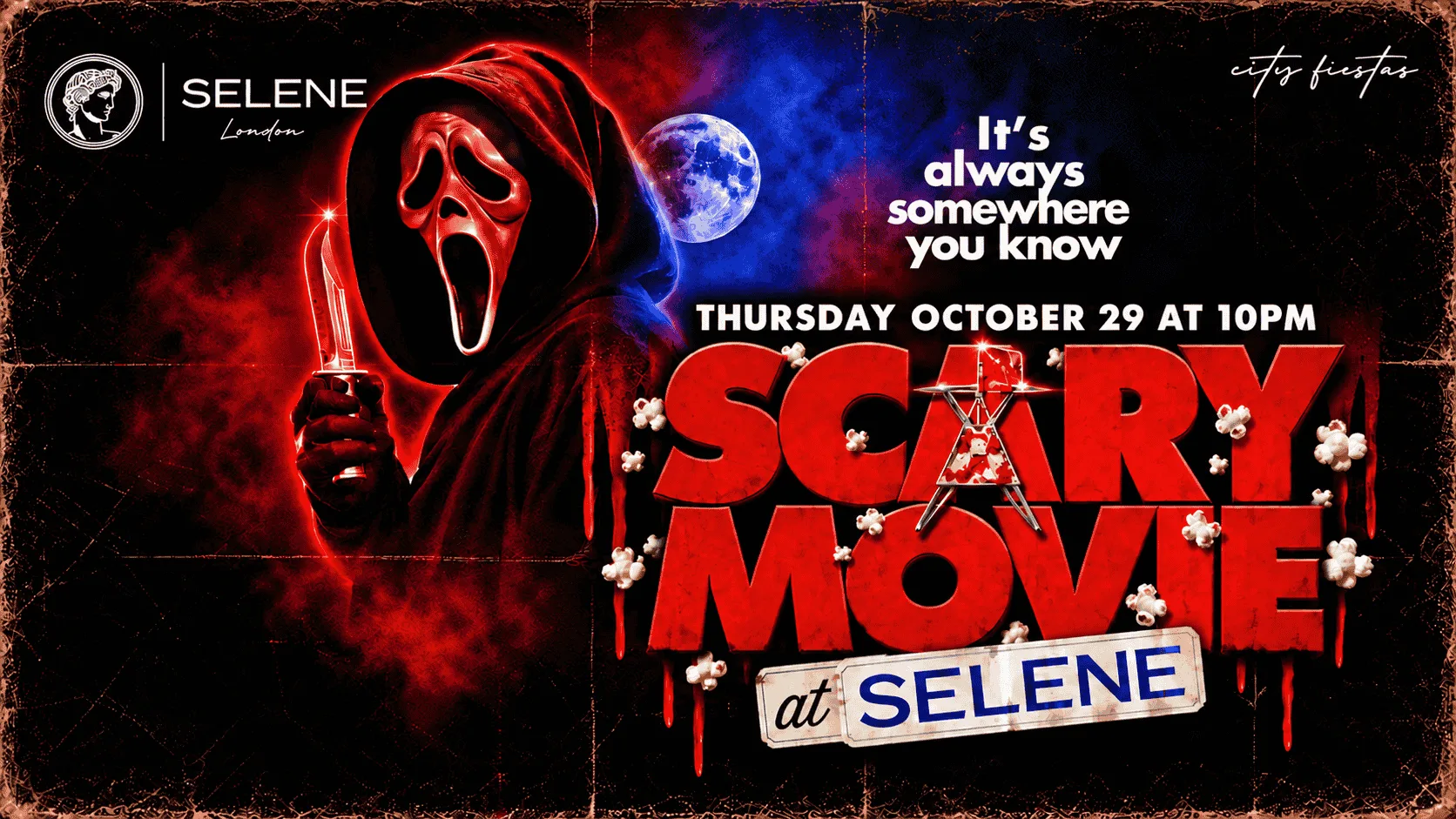 Scary Movie Halloween Party at Selene Club in Mayfair!