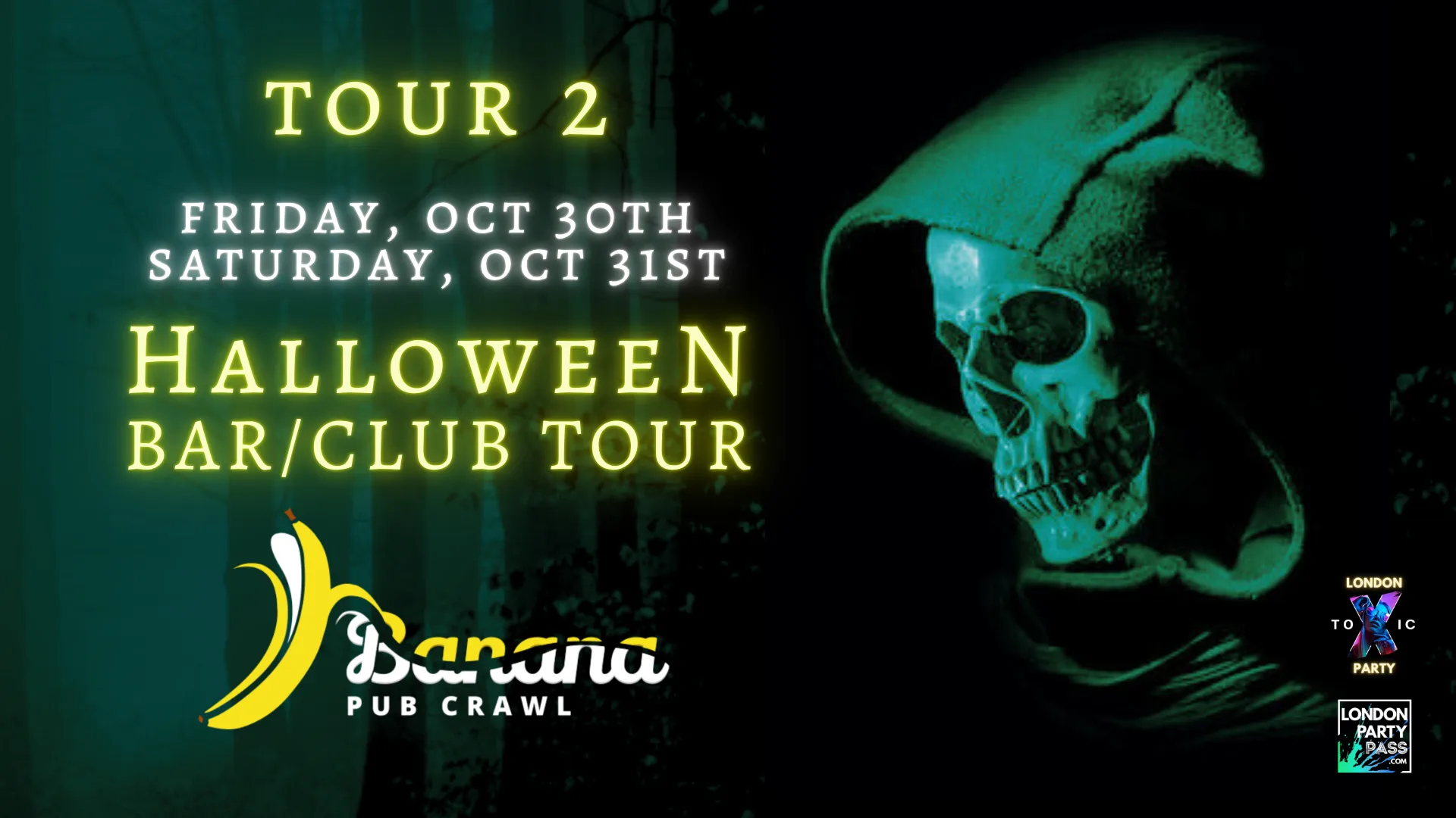 Banana Pub Crawl London - Tour 2 - Halloween week-end - Friday
