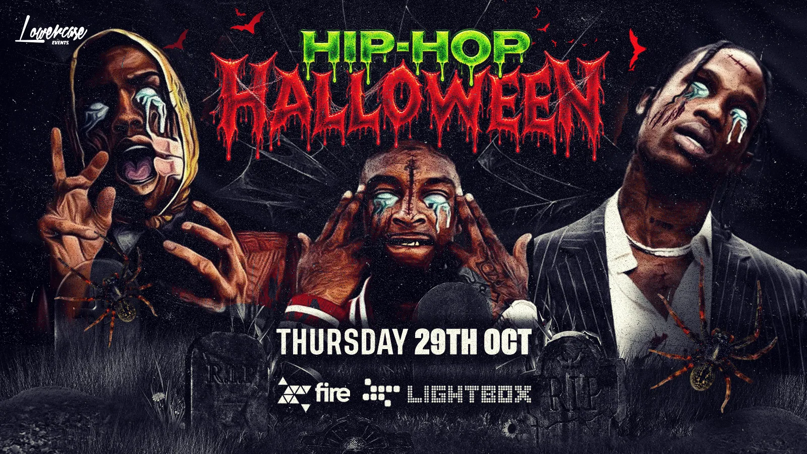 HIP HOP HALLOWEEN @ FIRE & LIGHTBOX - 2500 STUDENTS / 6 ARENAS / 1 HUGE OUTDOOR GARDEN - LONDON HALLOWEEN 2026 at Fire & Lightbox