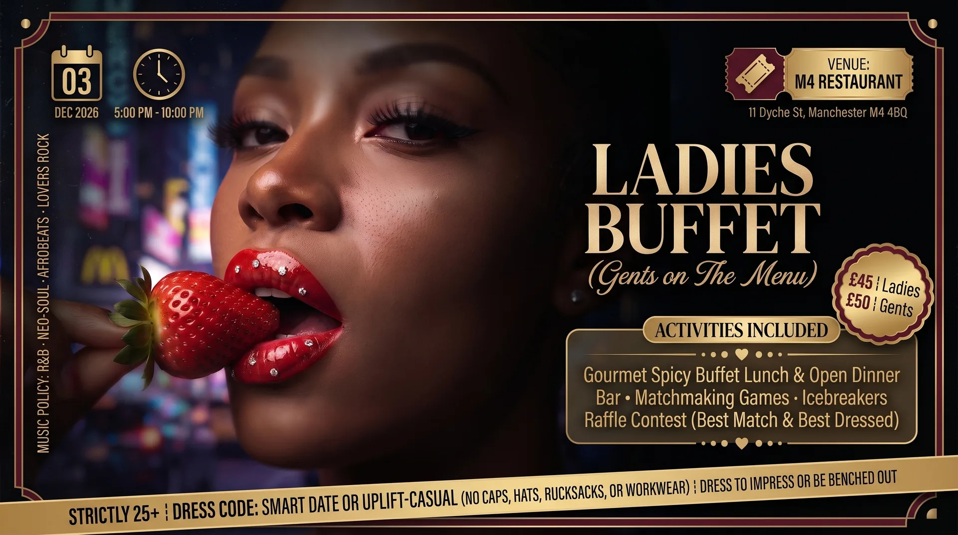 Ladies Buffet ¦ Gents on the Menu (A Dating Affair)
