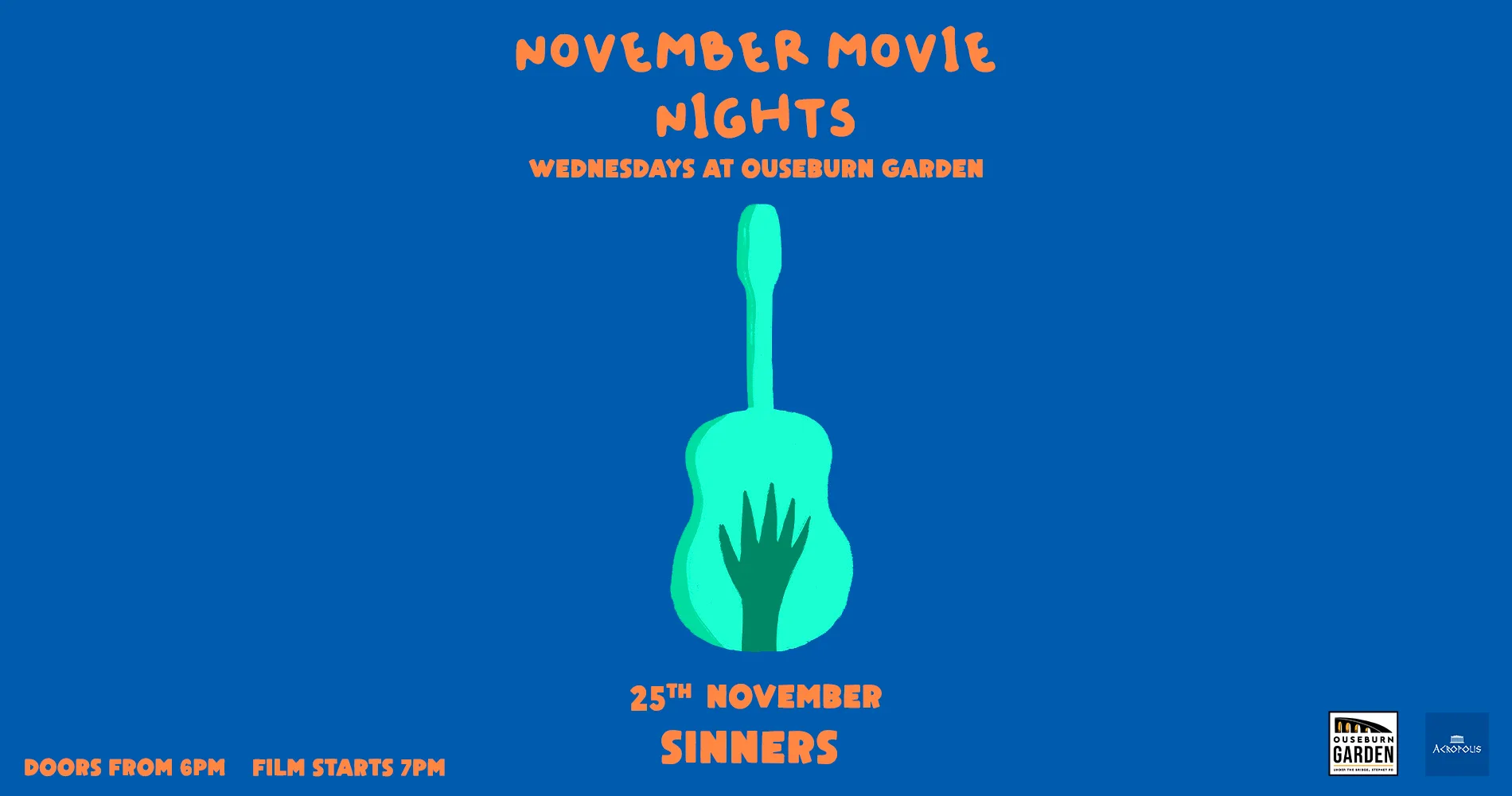 November Movie Nights at Ouseburn Garden - Sinners