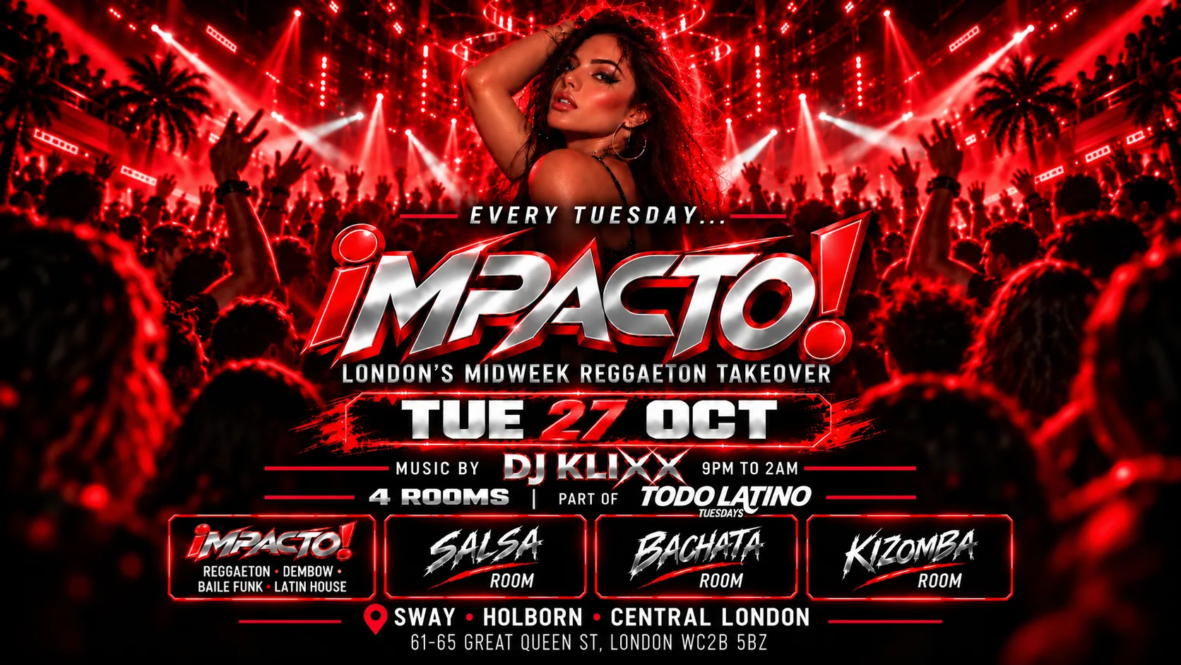 iMPACTO! - London's Midweek Reggaeton Takeover 🔥 at Sway Bar