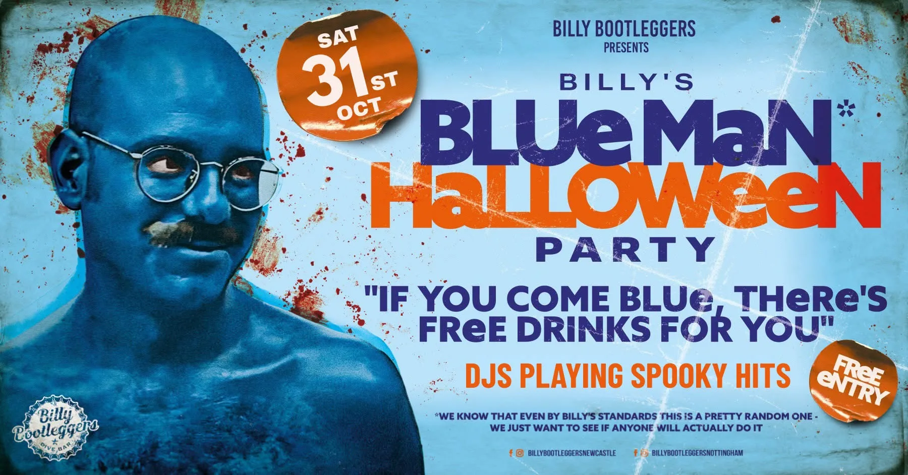 Billy’s Blue Man Halloween Party