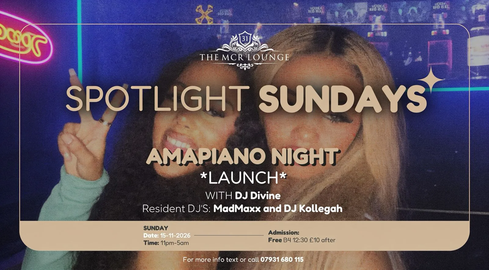 Spotlight Sundays (Amapiano Night Launch)