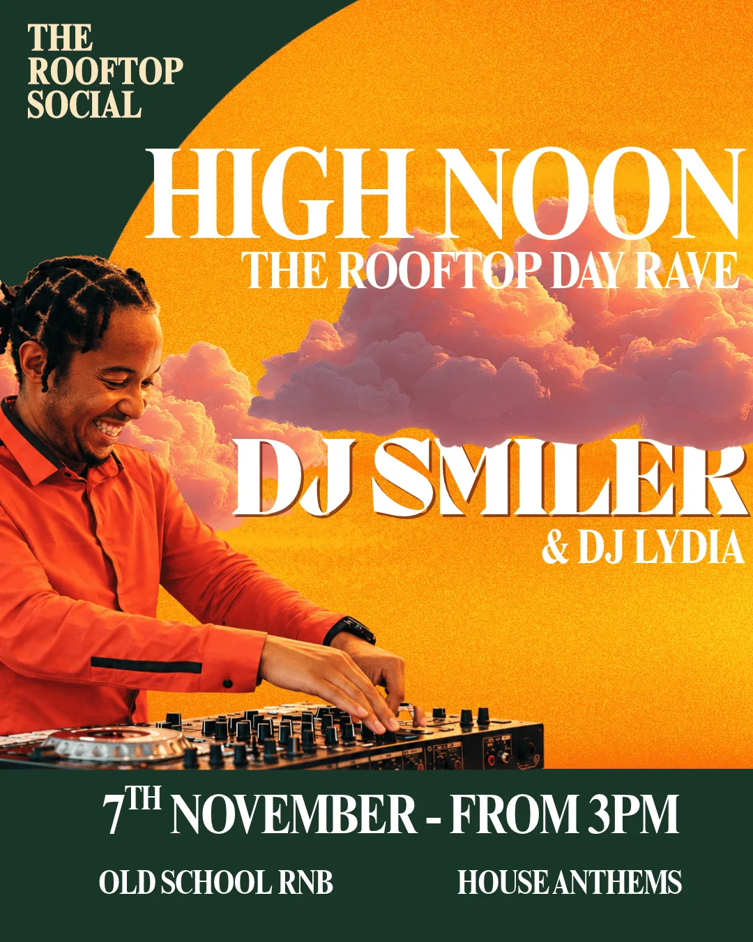 High Noon | Rooftop Day Rave with DJ Smiler at The Rooftop Social