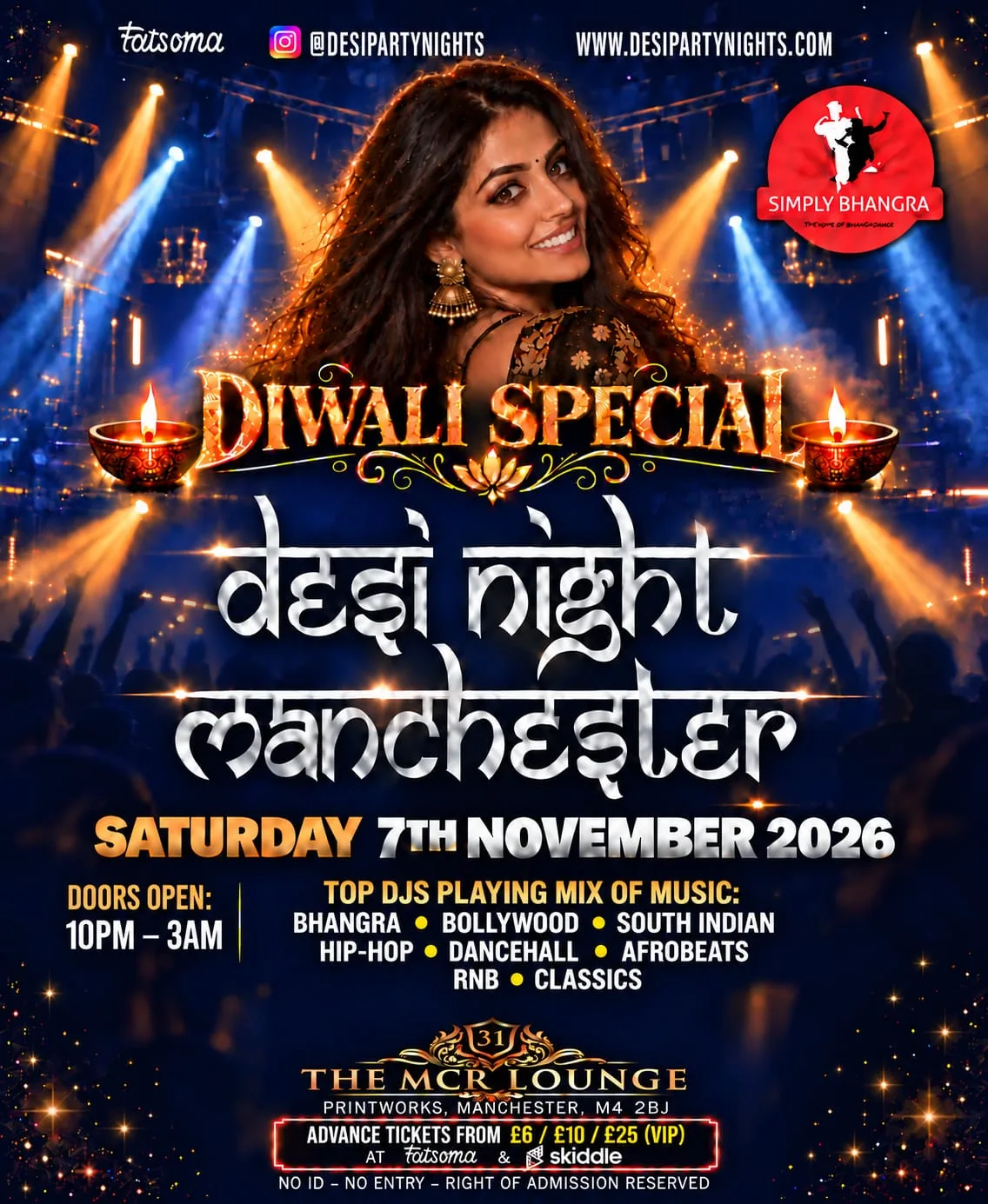 Desi Saturday Night Manchester: Diwali Special at The Lounge