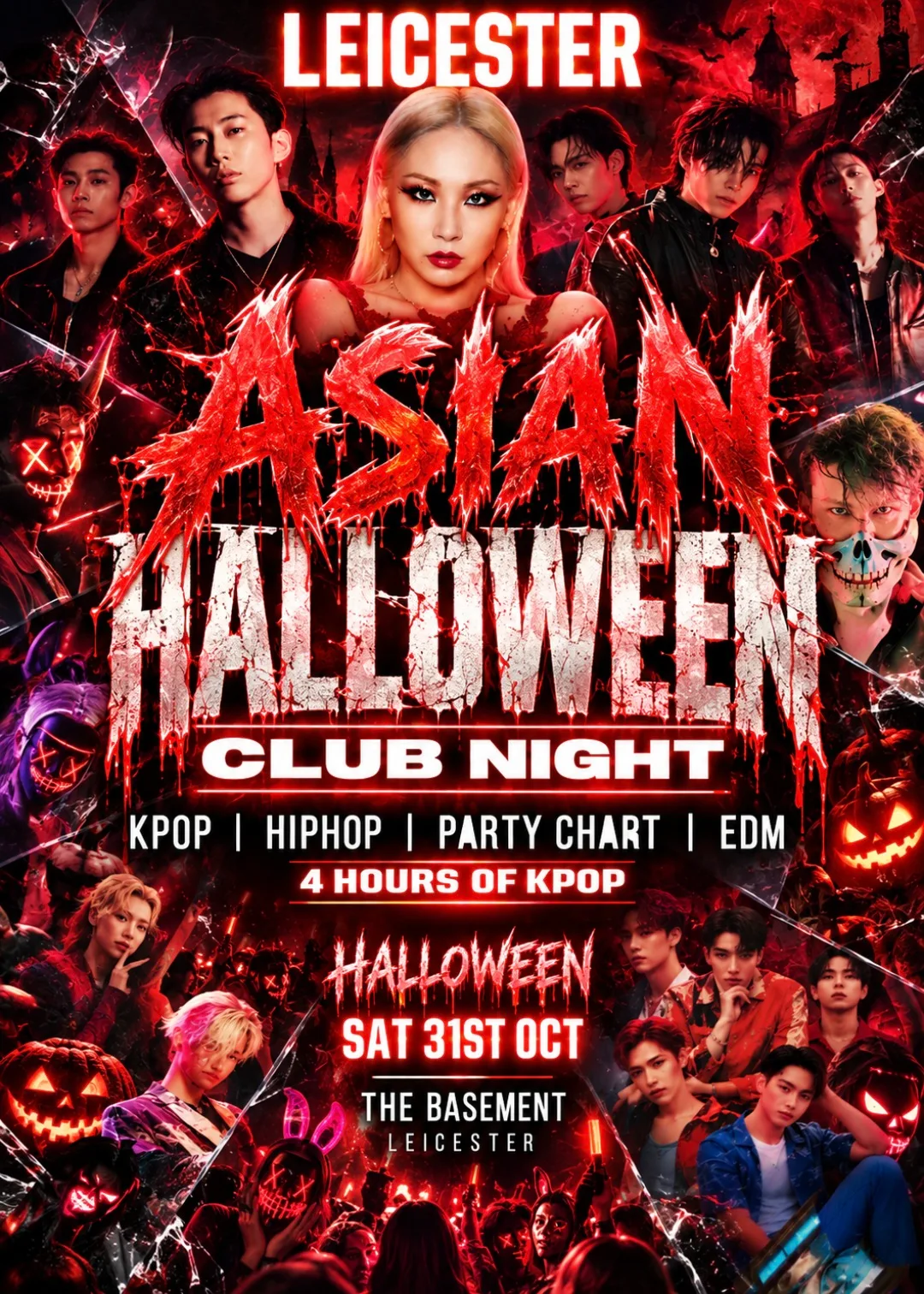 ASIAN HALLOWEEN CLUB NIGHT: Leicester | 11pm-6am | KPop HipHop Chart EDM | 31/10/26