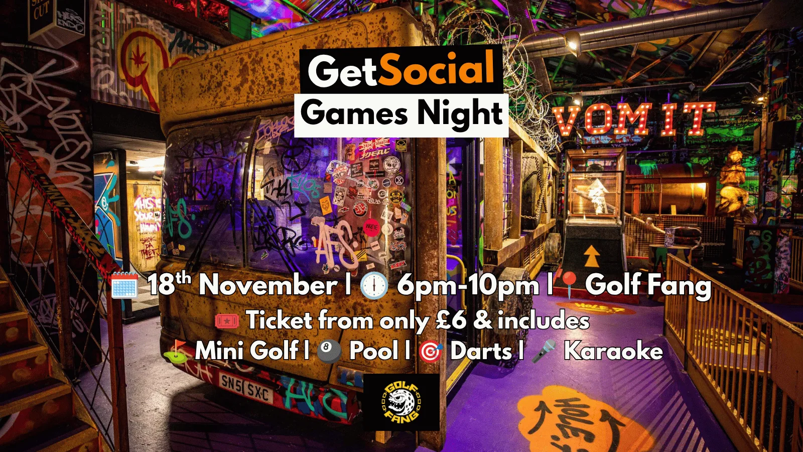 GetSocial Games Night | Meet New People & Make Friends (20s–40s) ⛳️