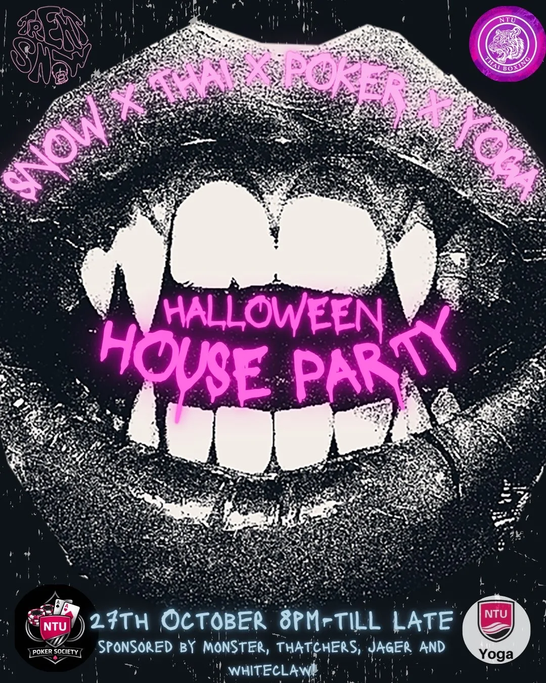 All night Halloween House Party 27th of October at Byron Nottingham