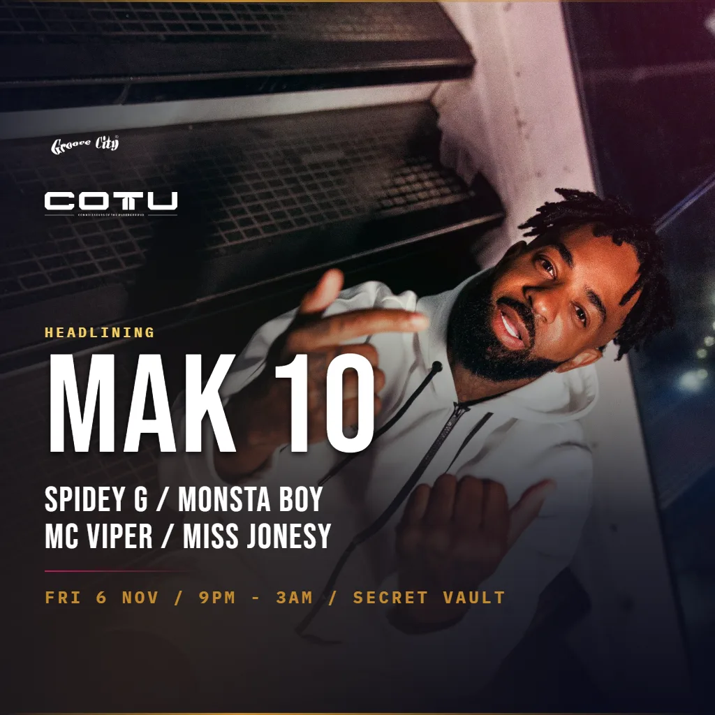 Groove City: COTU at Secret Vault