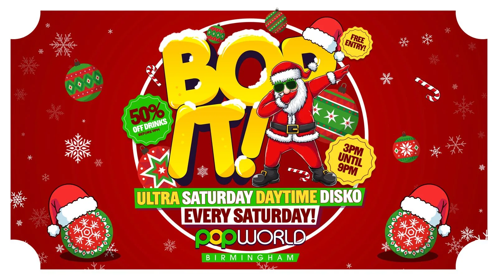 🎅☃️🎄BopIT Festive Saturdays at Popworld - Birmingham