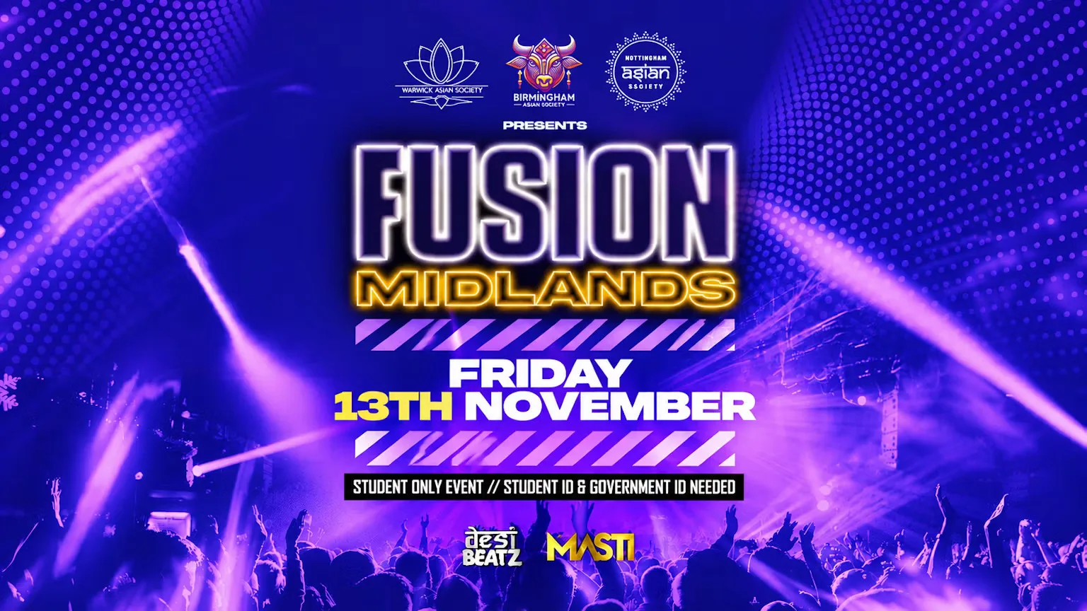 DesiBeatz Birmingham Presents : Fusion Midlands 13/11/26 at Secret Location