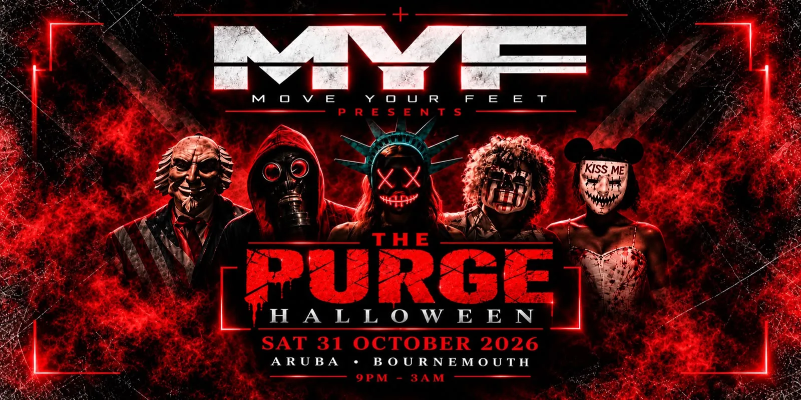 MYF PRESENTS: THE PURGE — HALLOWEEN at Aruba Restaurant and Bar