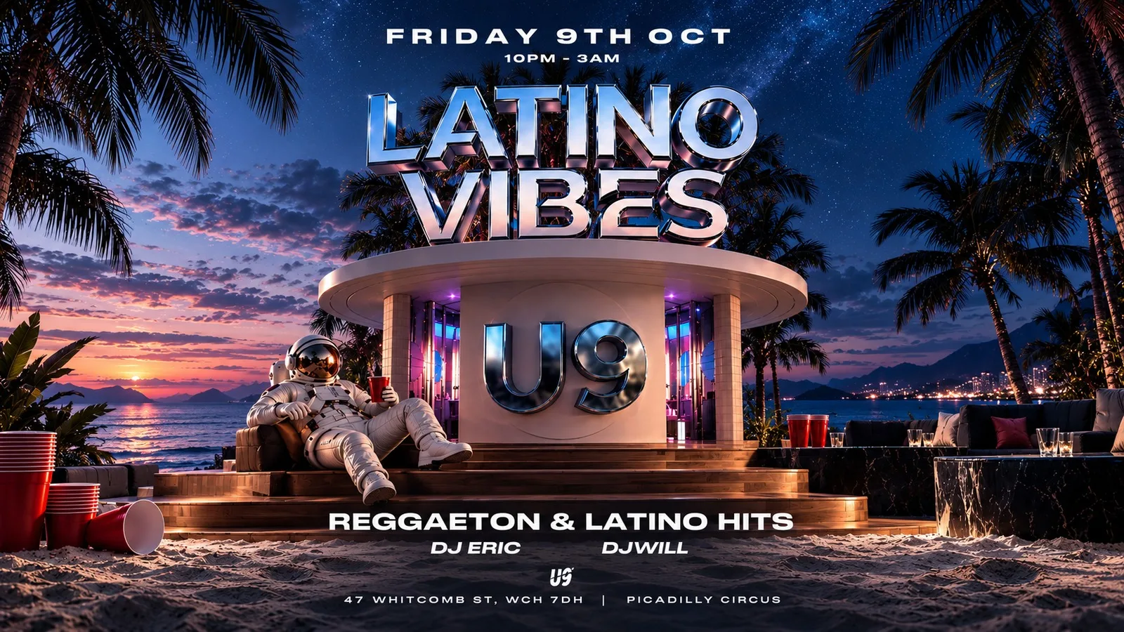 LATINO VIBES AT U9 PICADILLY CIRCUS  9TH OCT at U9 Karaoke & Cocktail Bar