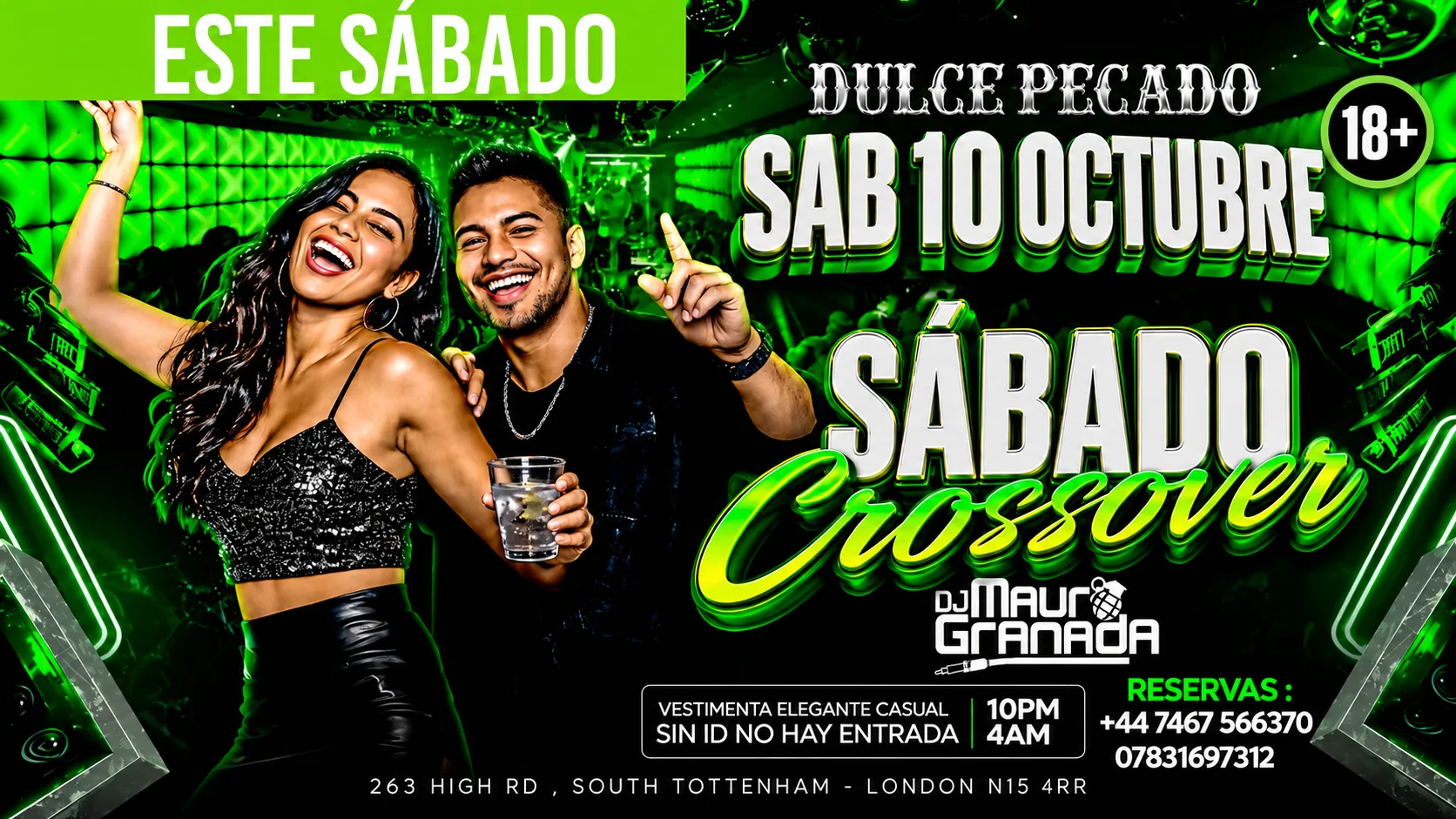 SABADO CROSSOVER @DULCE PECADO NIGHTCLUB at Dulce Pecado Bar