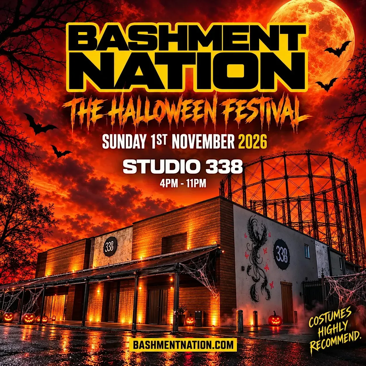 BASHMENT NATION - London’s Biggest Bashment Halloween Festival at Studio 338