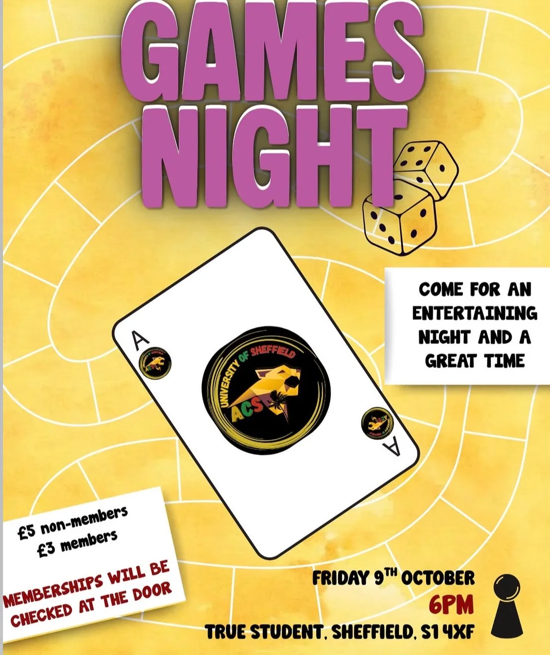 Games night at true student, Sheffield
