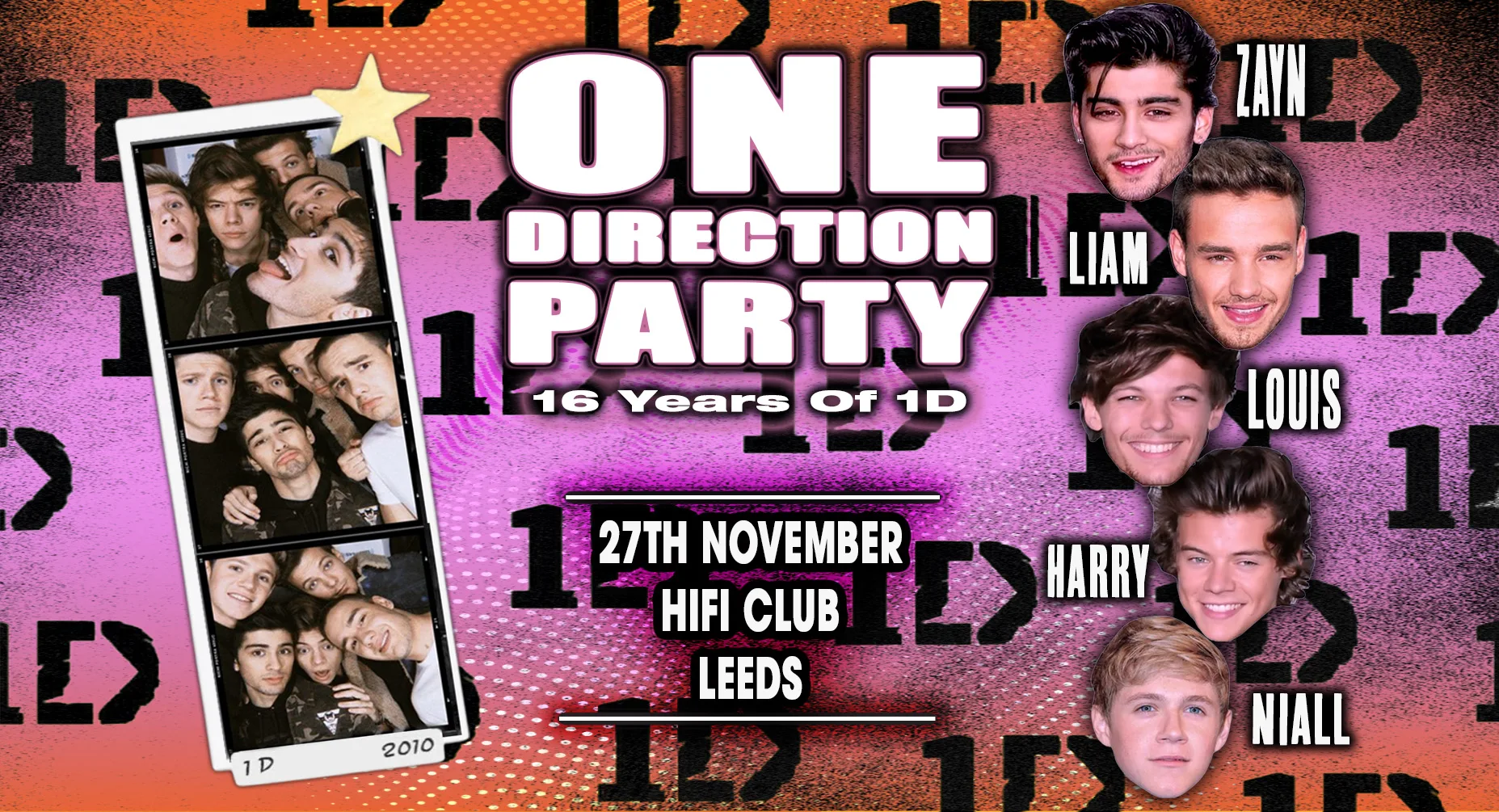 16 Years Of One Direction Party (Leeds)