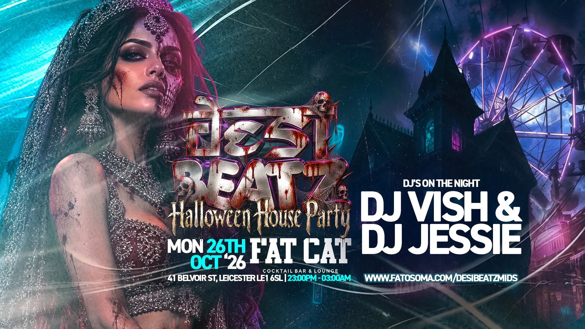 UOL Punjabi Soc : HALLOWEEN HOUSE PARTY! | FAT CAT LEICESTER at Fat Cat Cocktail Bar & Lounge