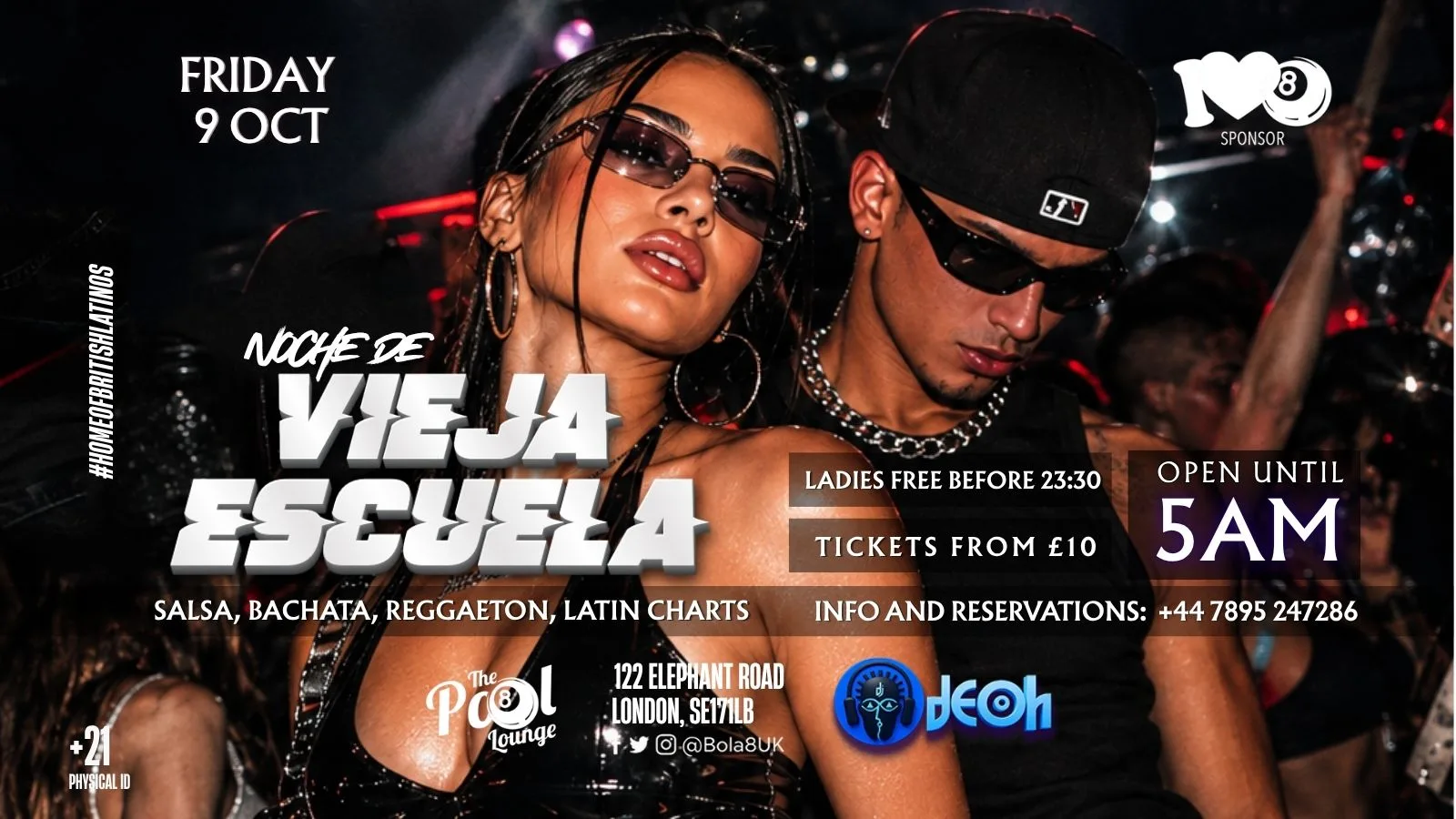 Noche de vieja escuela - Friday Party at Bola 8 - The Pool Lounge