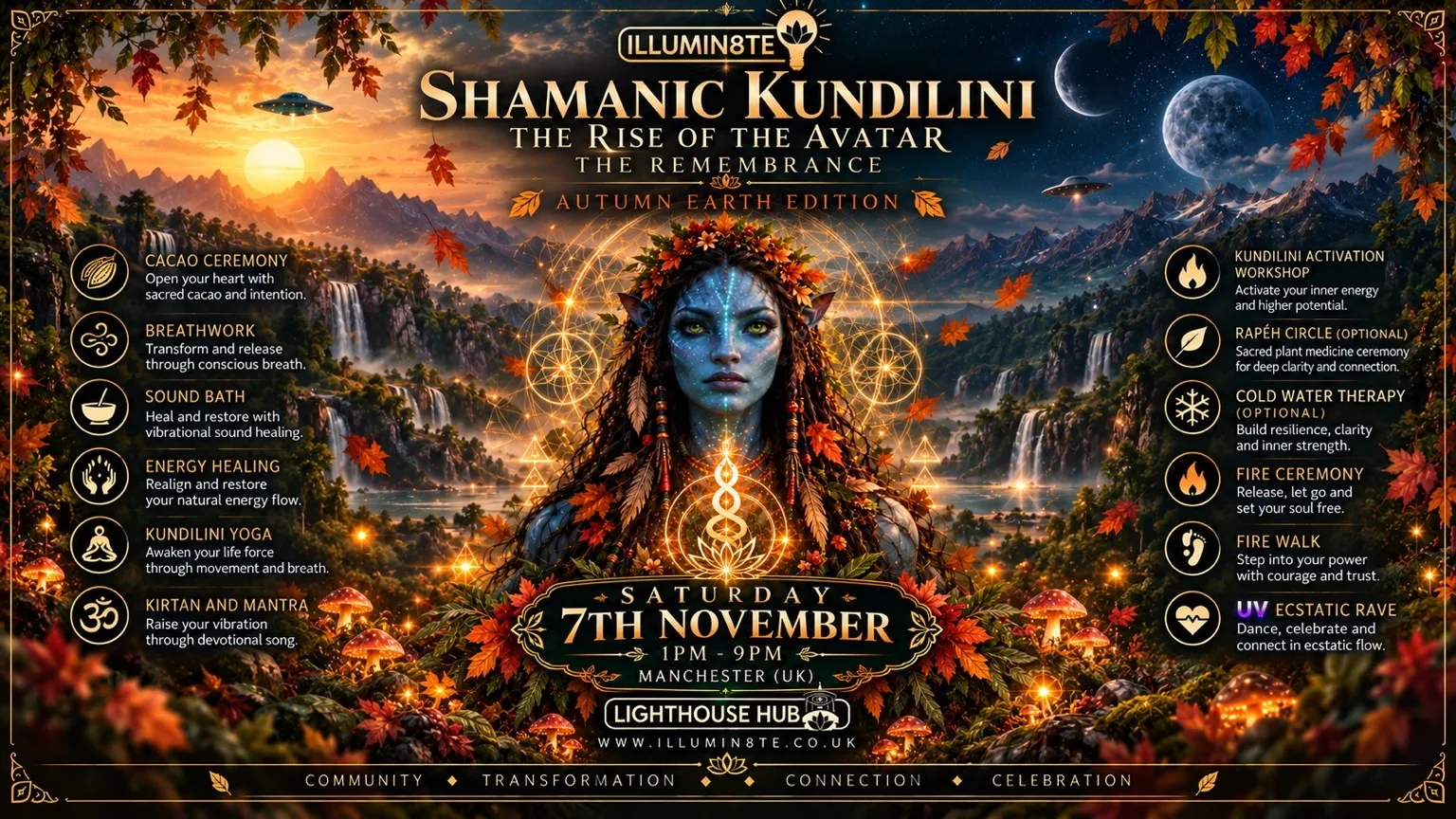 SHAMANIC KUNDILINI RETREAT DAY RISE OF THE AVATAR  (SATURDAY 7TH NOVEMBER ) @ THE LIGHTHOUSE HUB 1PM at The Lighthouse Hub