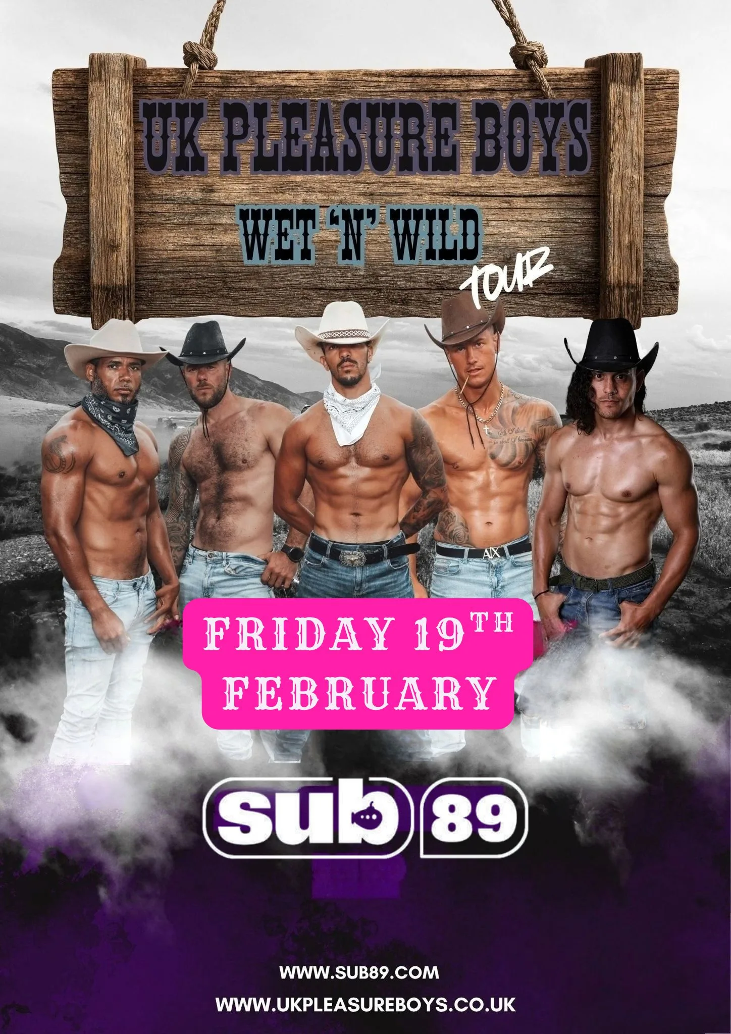 UK Pleasure Boys - Wet 'N' Wild Tour