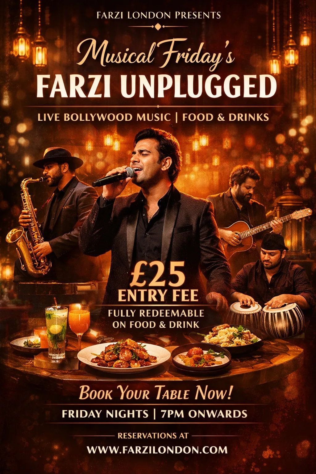 Live Music - Bollywood Unplugged at Farzi London
