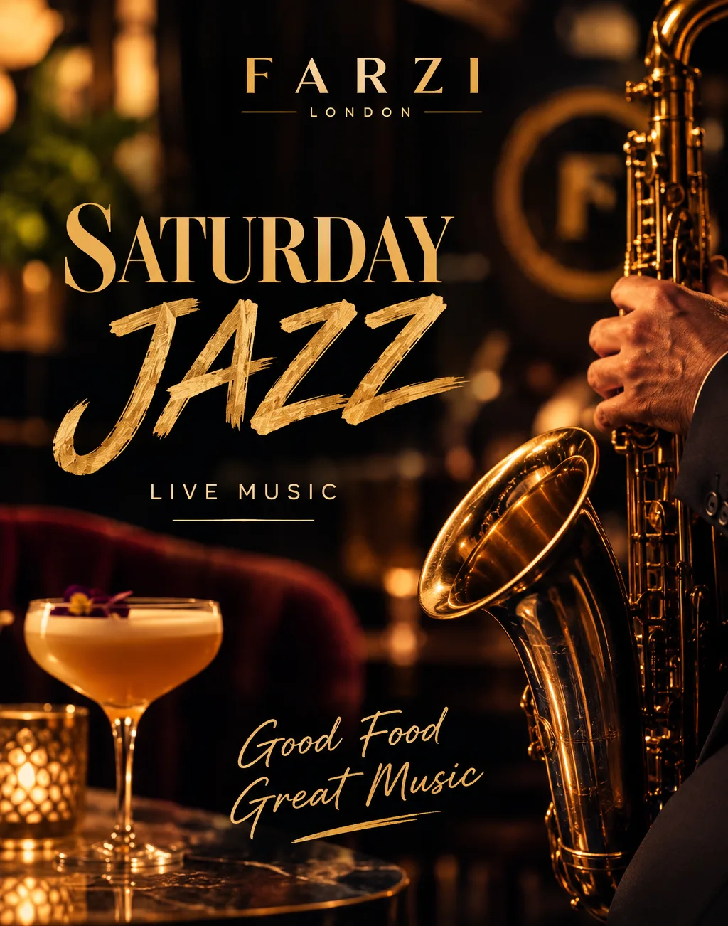 JAZZ MUSIC AT FARZI - ''Blue Note Classics & Beyond'' at Farzi Cafe 