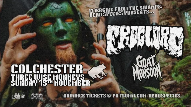 COLCHESTER: FROGLORD + Guests @ THREE WISE MONKEYS 15.11.26 at Three Wise Monkeys Colchester
