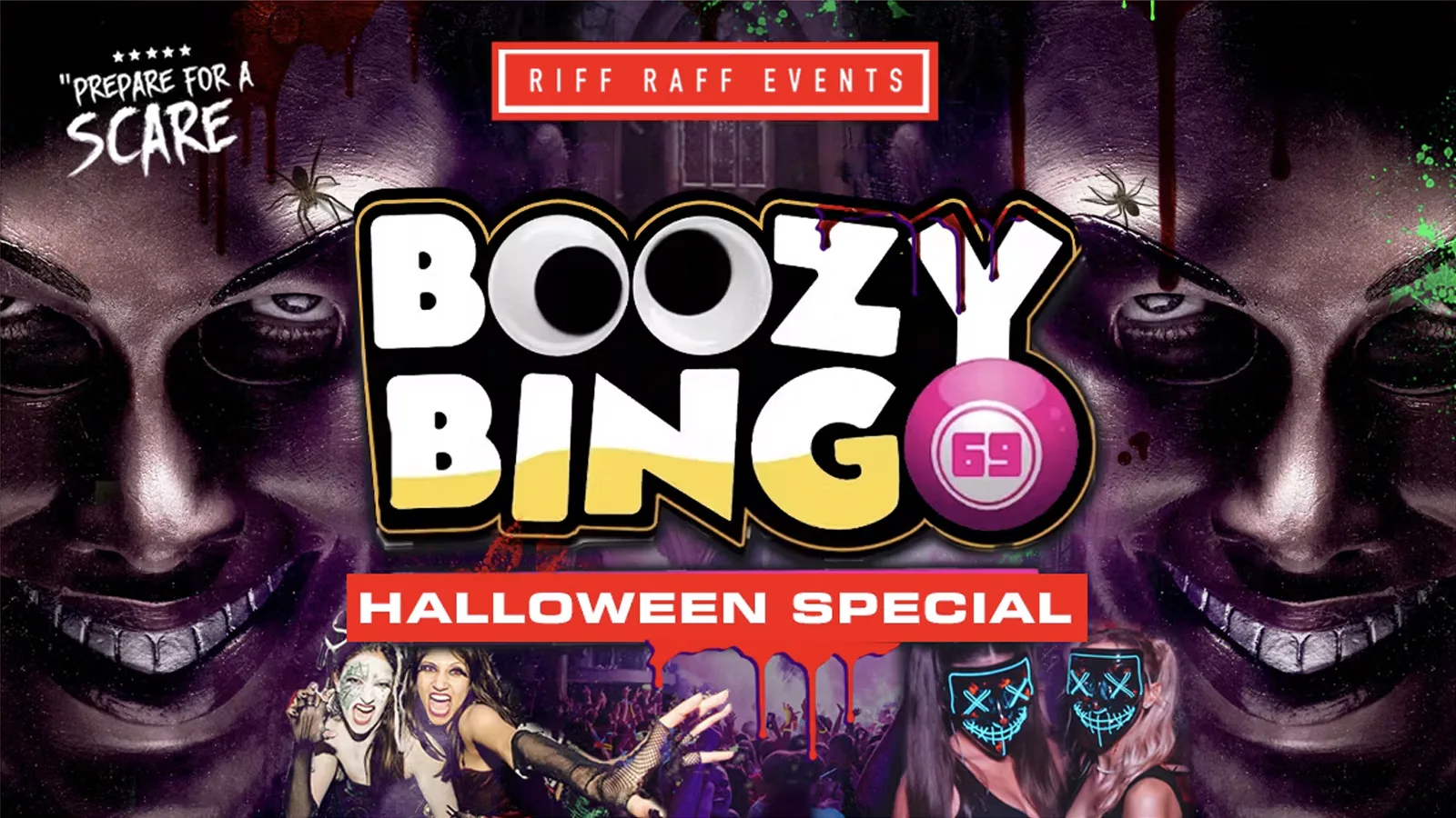 BOOZY BINGO presents THE PURGE 🎃 PLAY IF YOU DARE 🩸 at The Grosvenor Manchester