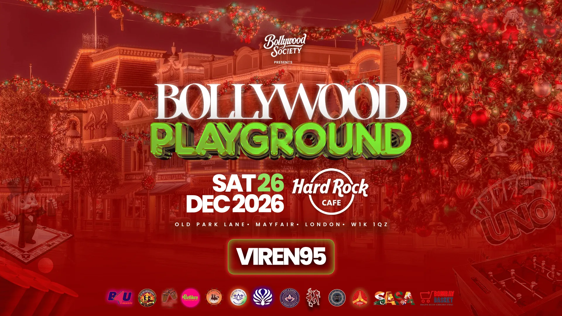 Bollywood PlayGround @hardrockcafelondon - Bollywood Night in Park Lane, Mayfair [BOXING DAY SPECIAL🎁🎄]