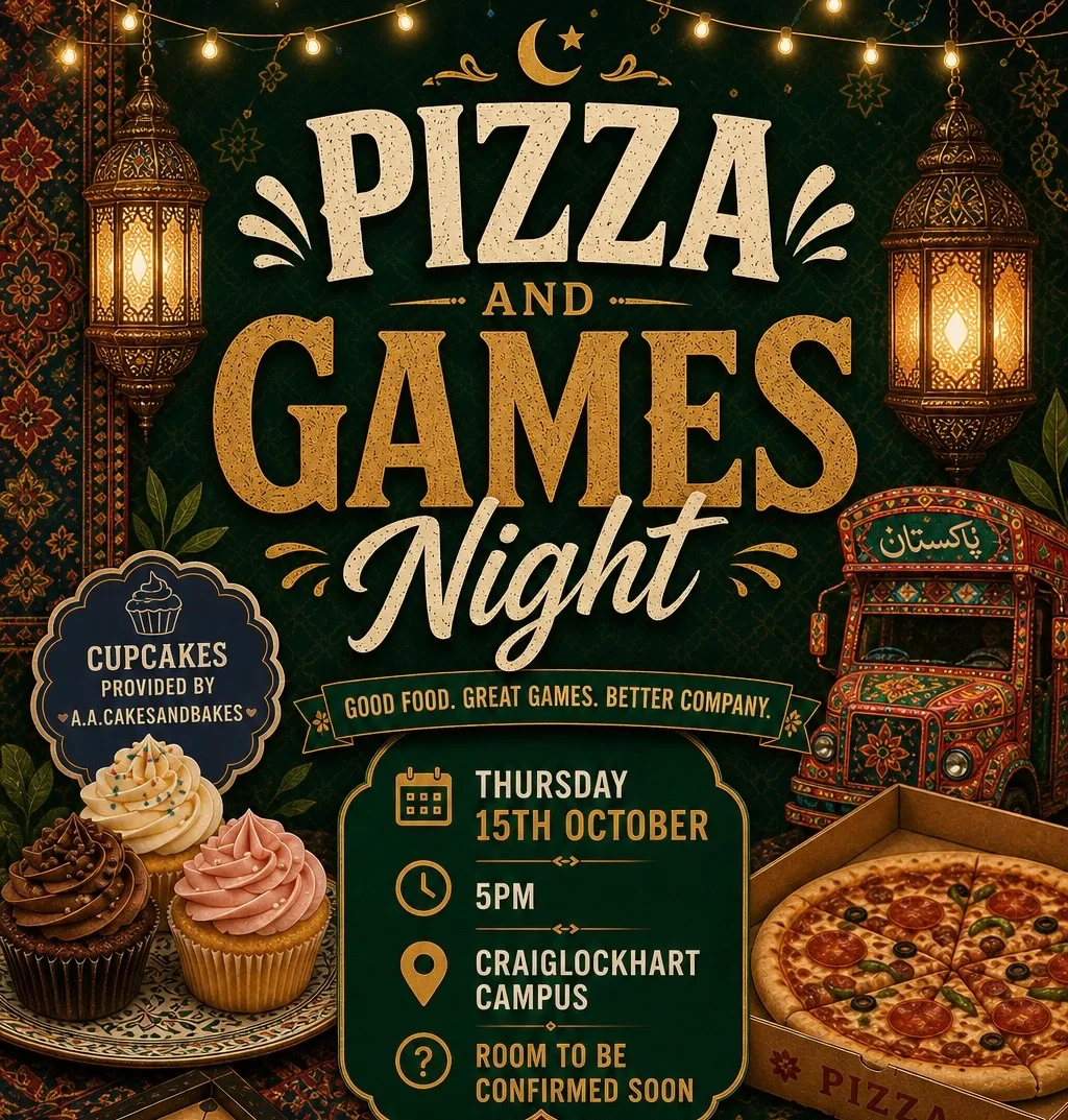 ENU PakSoc games night at Edinburgh Napier University, Craiglockhart Campus