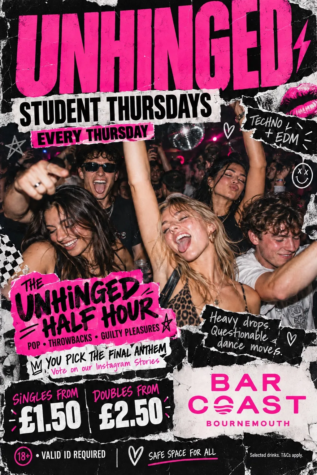 ⚡ UNHINGED — STUDENT THURSDAYS AT BAR COAST ⚡ at Bar Coast - Bournemouth