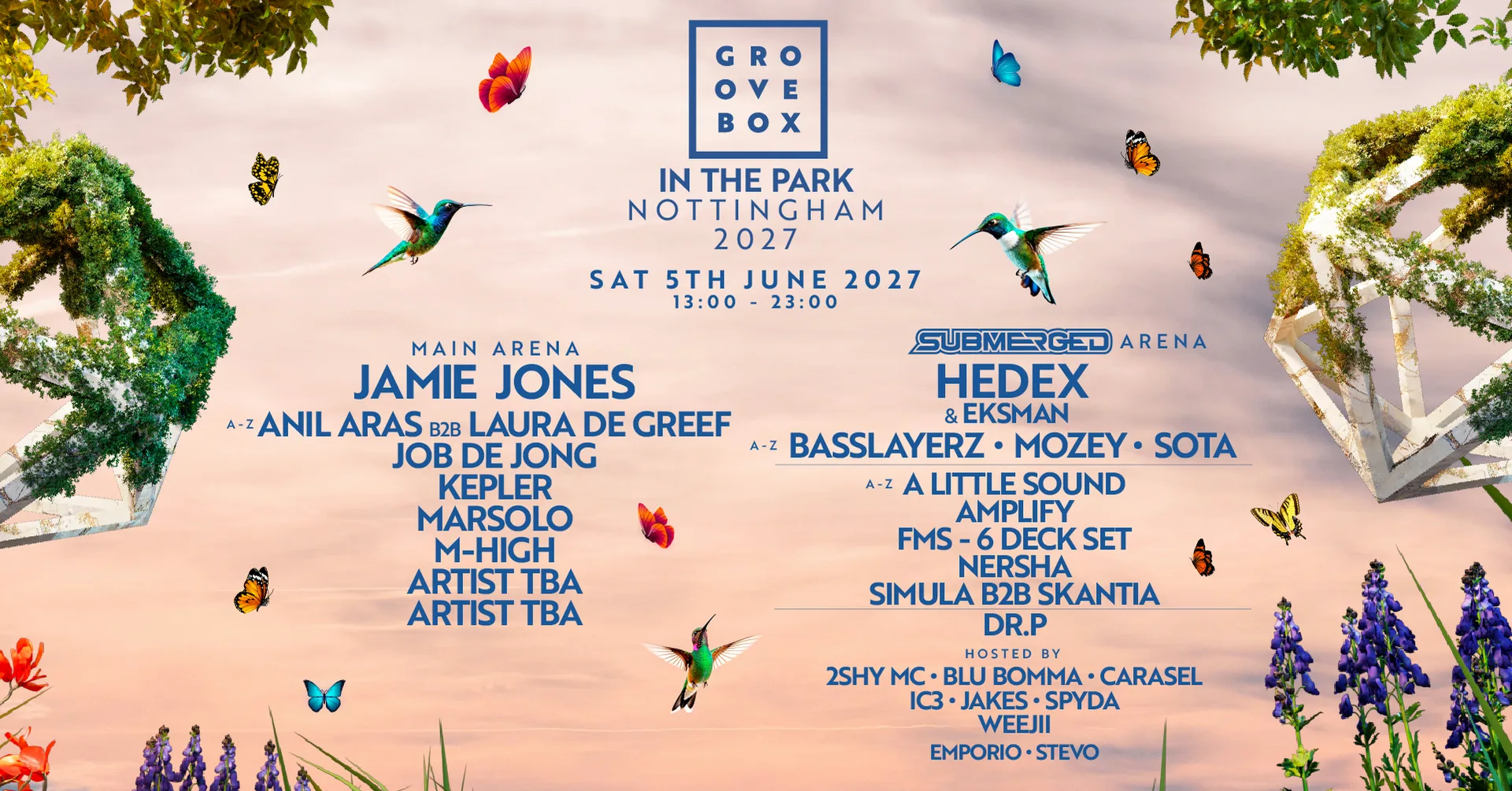 JAMIE JONES, HEDEX + more | Groovebox In The Park 2027 at Wollaton Hall