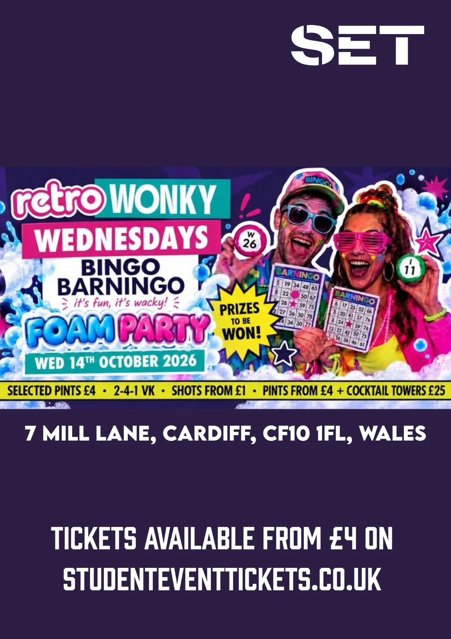 BINGO PARTY @ RETRO CARDIFF WEDNESDAY 14TH OCTOBER at Retro