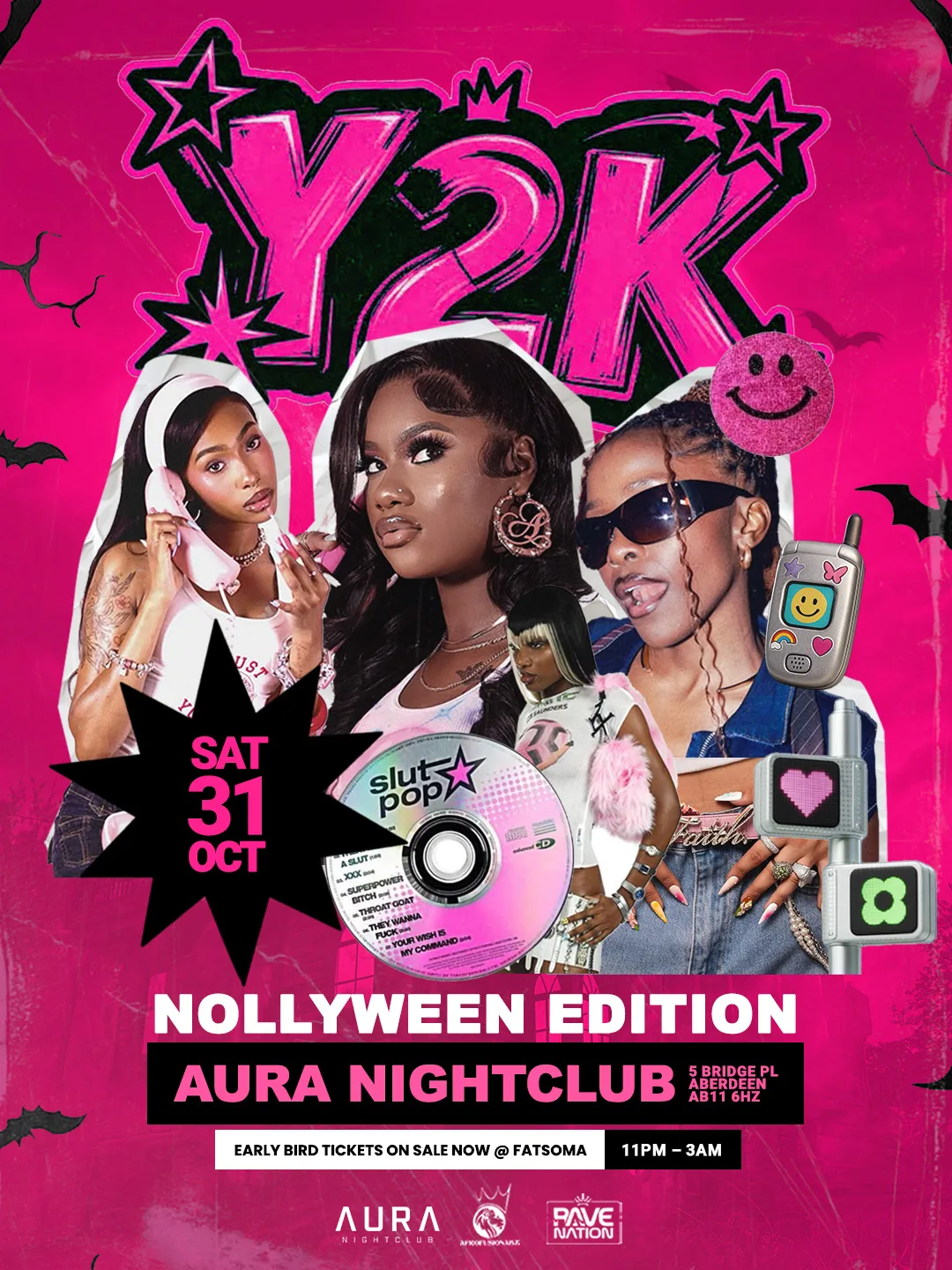 Y2K NOLLYWEEN EDITION at AURA Nightclub Aberdeen