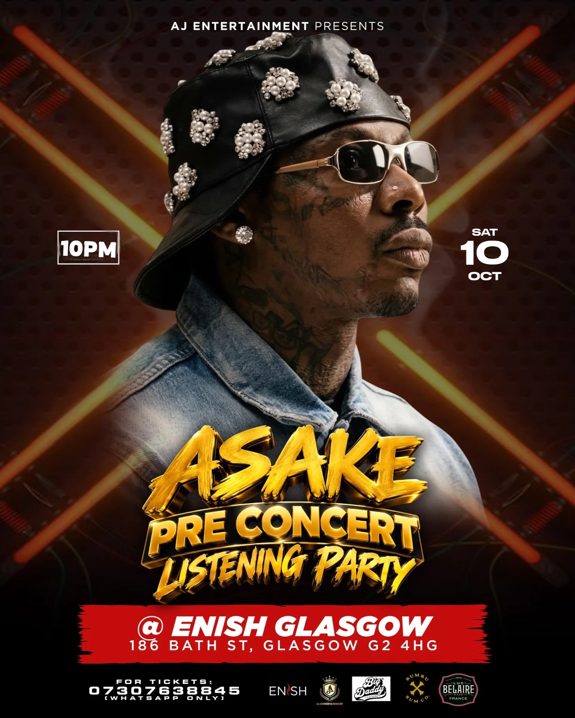 ASAKE PRE CONCERT LISTENING PARTY ALONGSIDE UNLIMITED ENJOYMENT at Enish